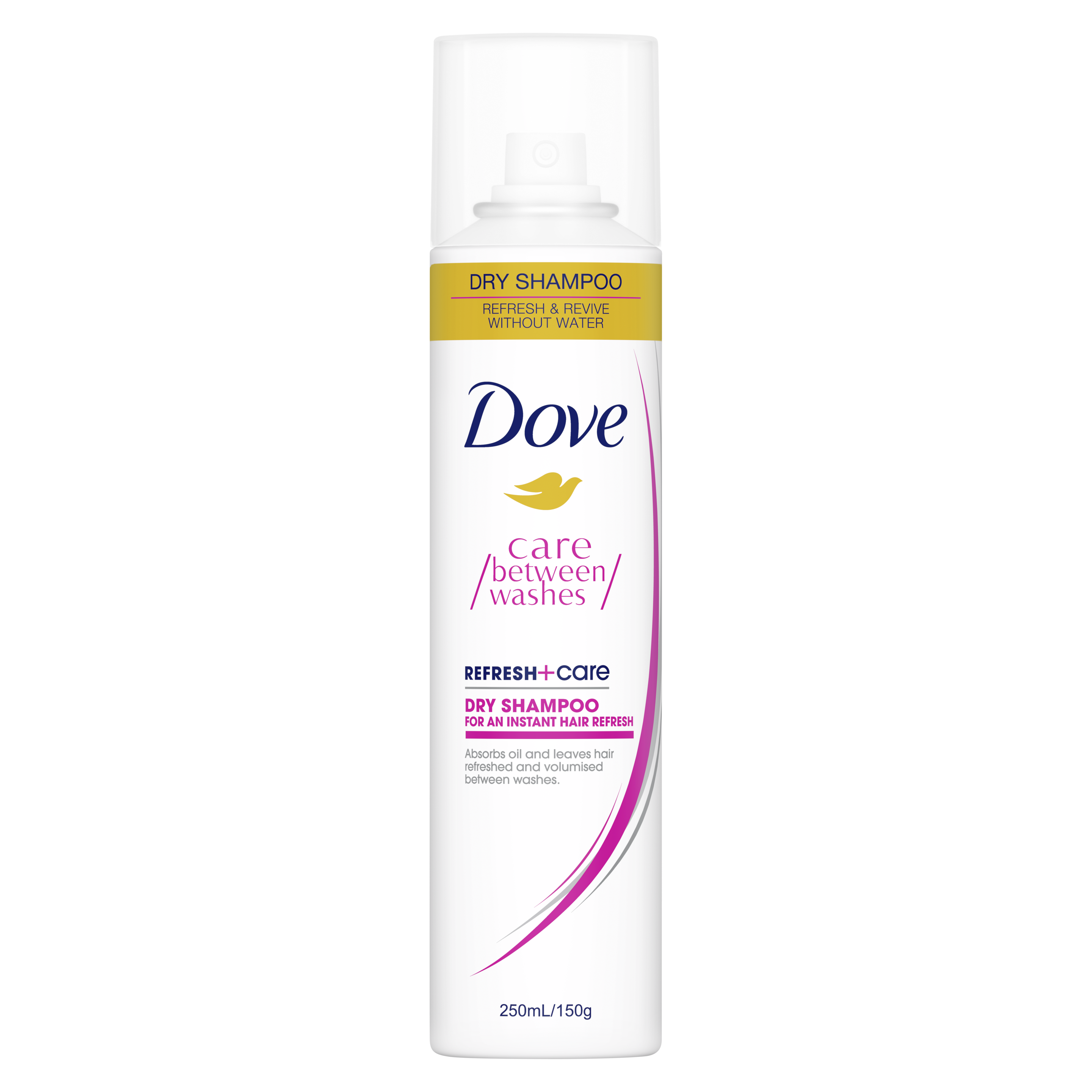 Dove Refresh And Care Dry Shampoo 250ml Text