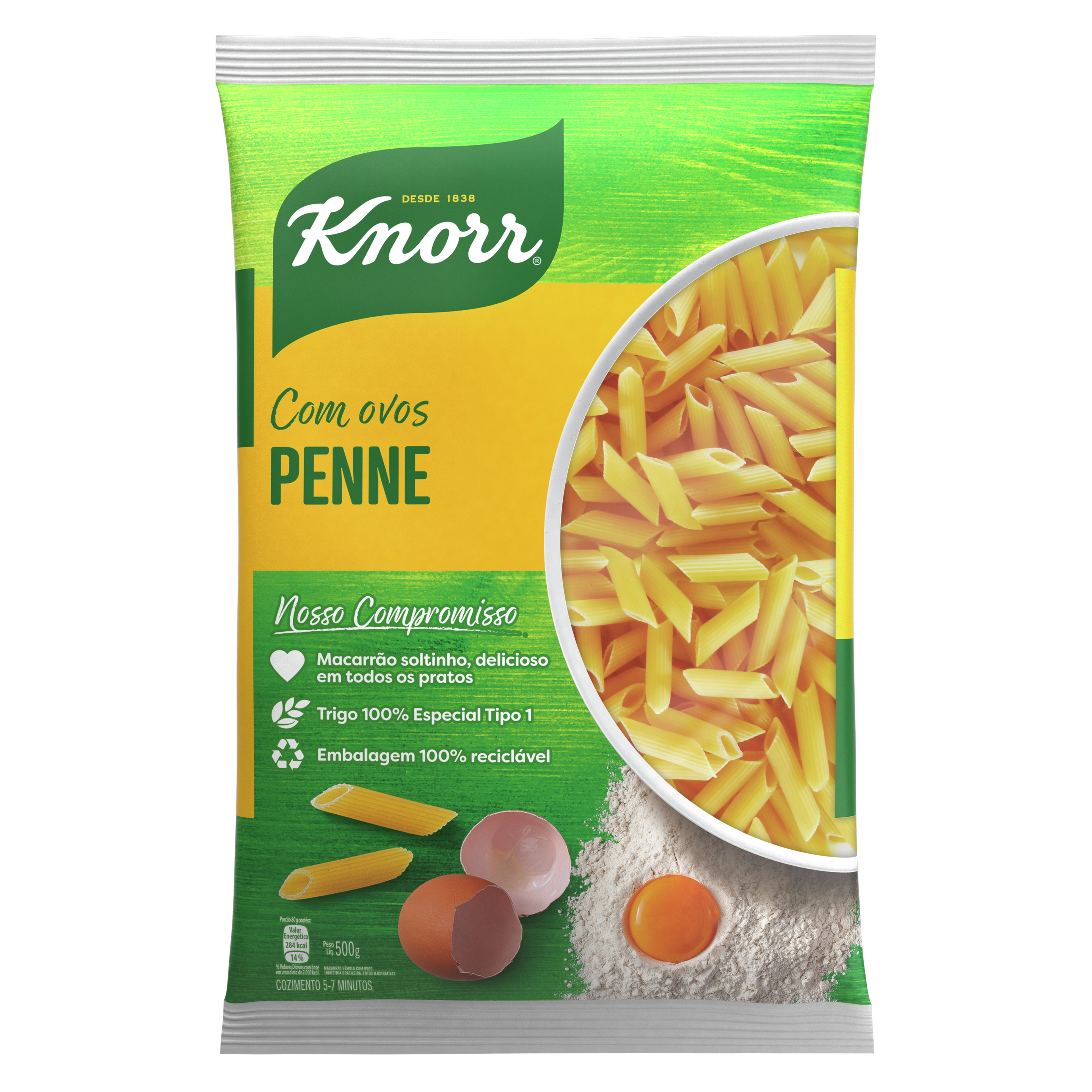 Macarrão Knorr Penne Sêmola com Ovos