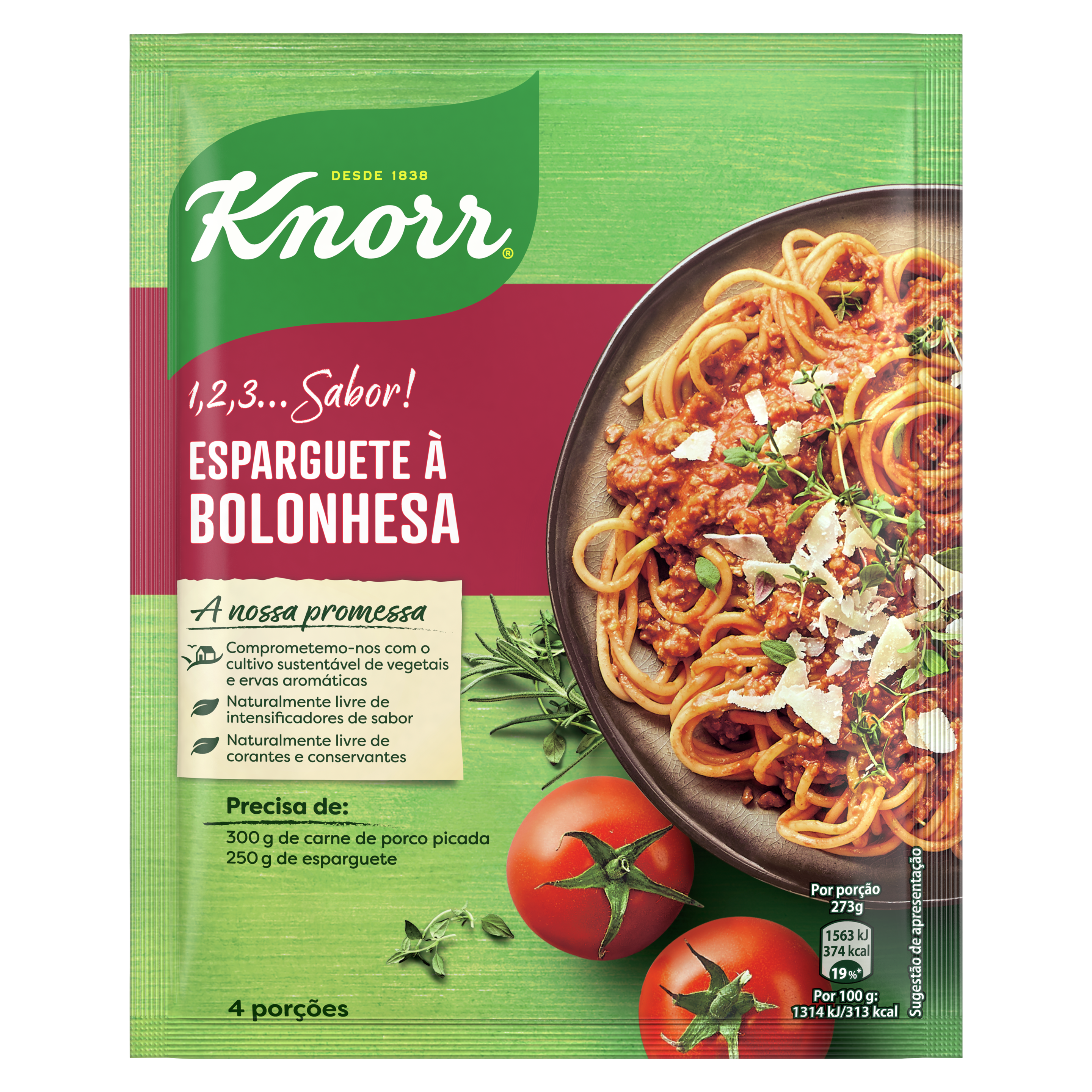 1,2,3…Sabor! Esparguete à Bolonhesa