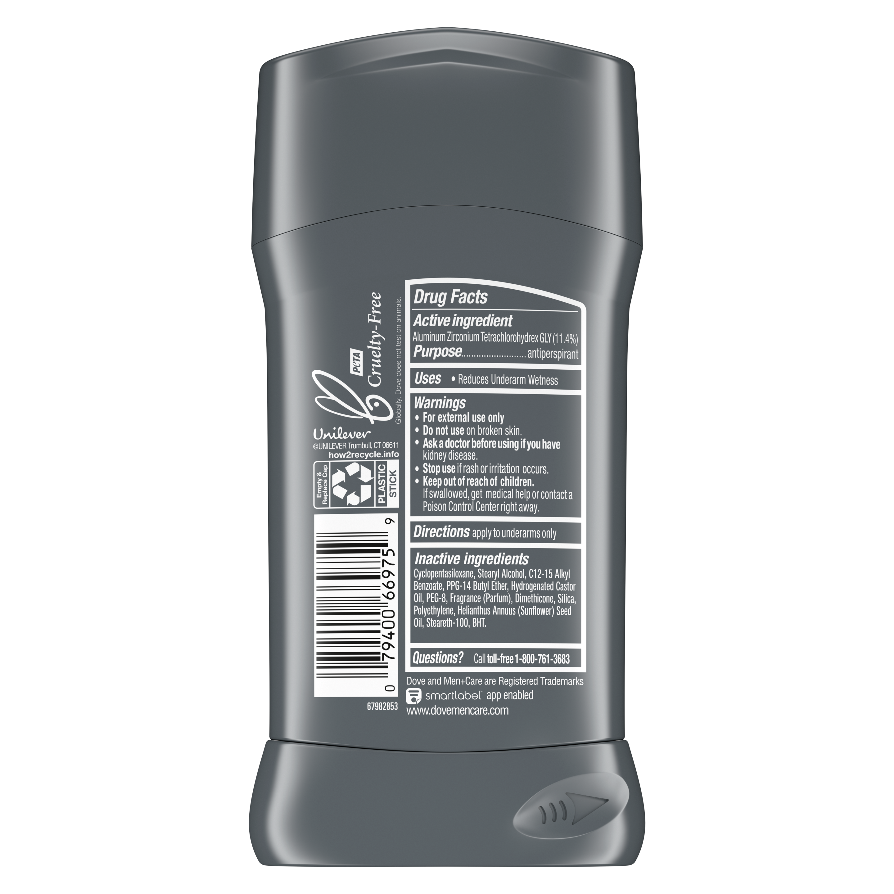 Dove Men+Care Stain Defense Antiperspirant Deodorant Stick Fresh 2.7 oz simple