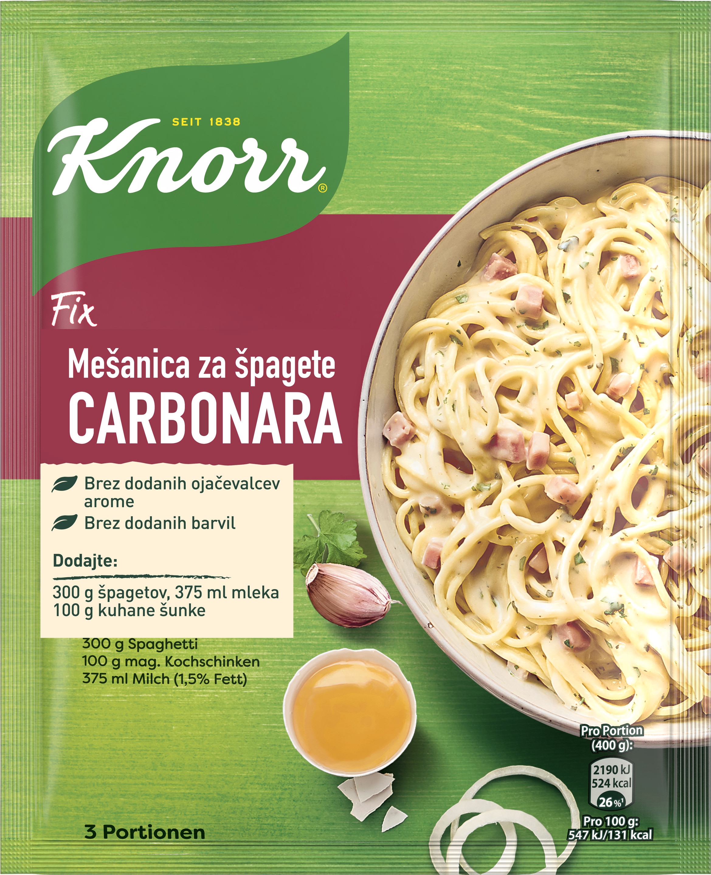 KNORR FIX MEŠANICA ZA ŠPAGETE CARBONARA