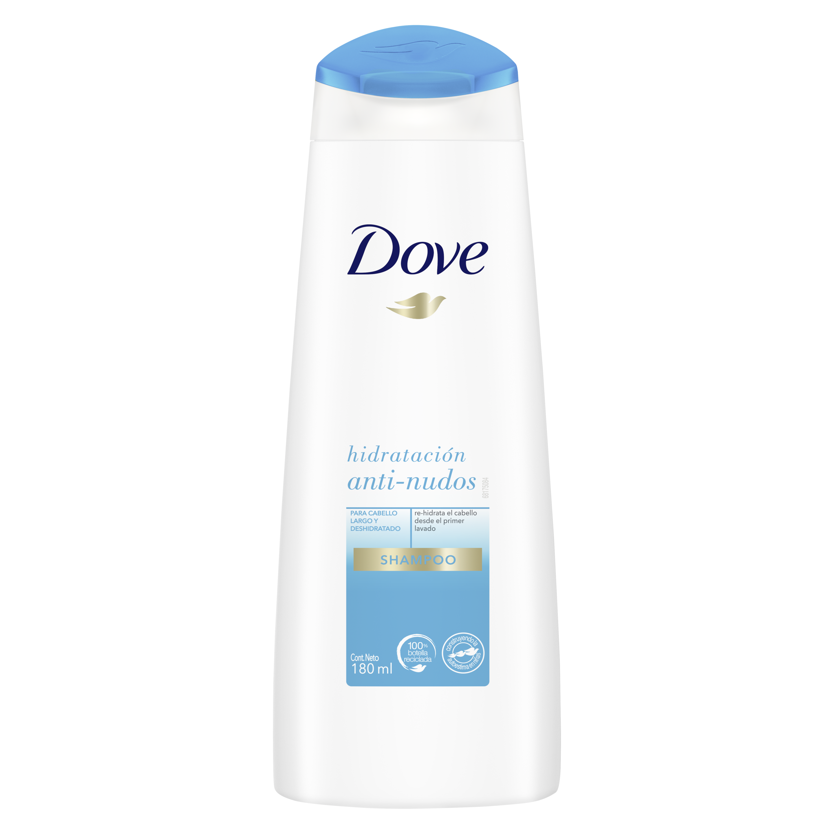 Dove Shampoo Hidratación Anti-Nudos 180ml