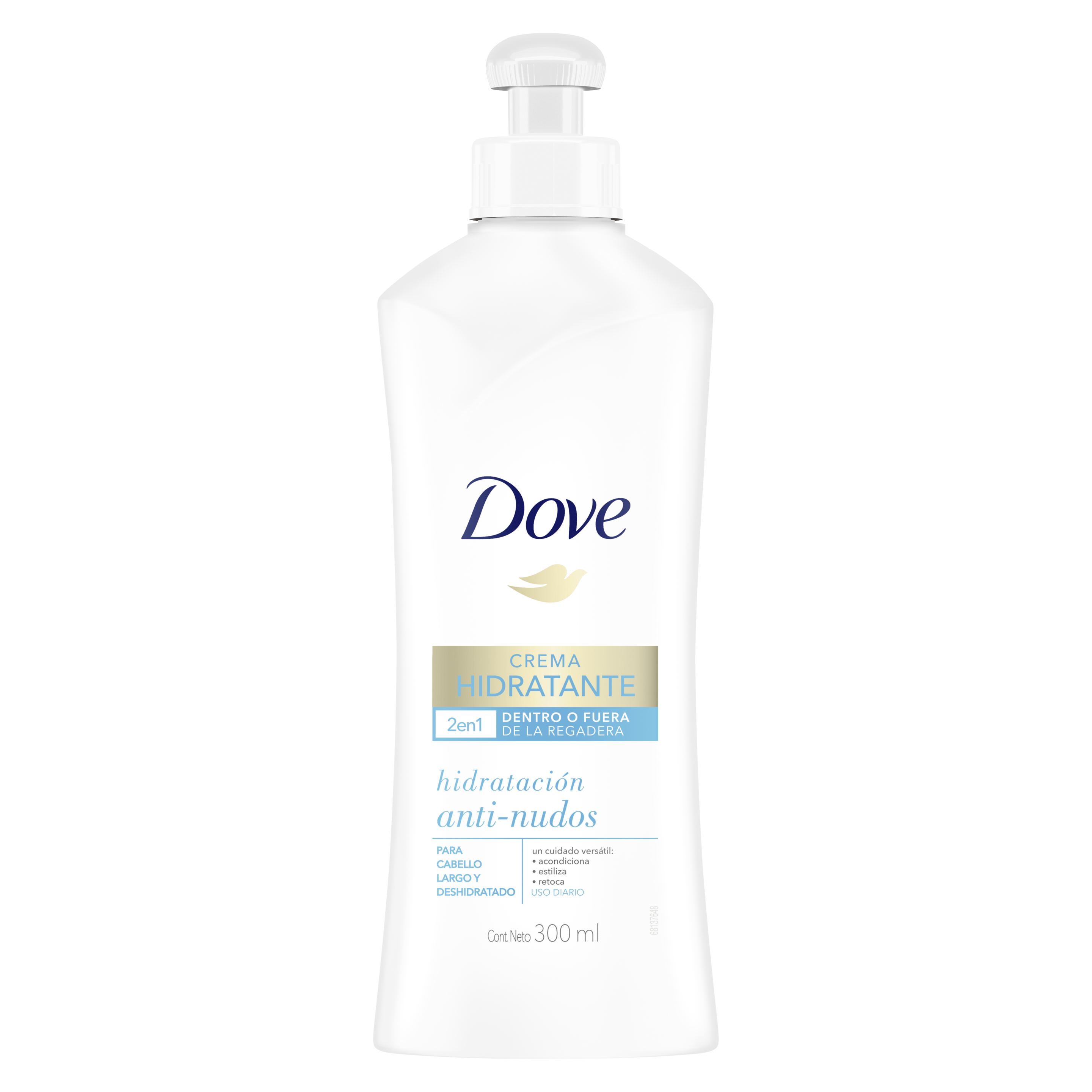 Dove Crema Hidratante Diaria Hidratación Anti-Nudos 300ml