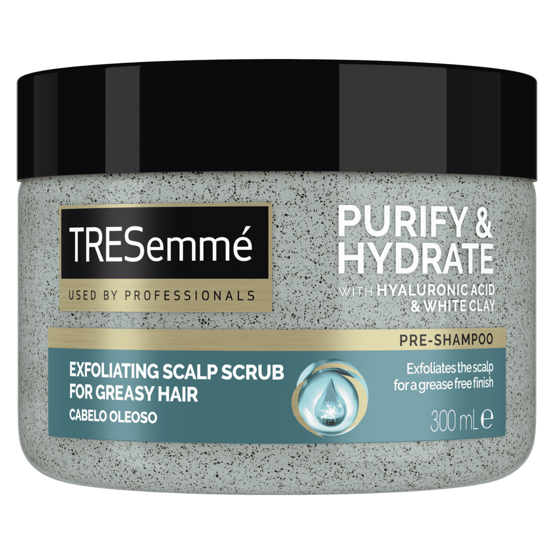 A 300ml Tub of TRESemmé Purify and Hydrate Scalp Scrub