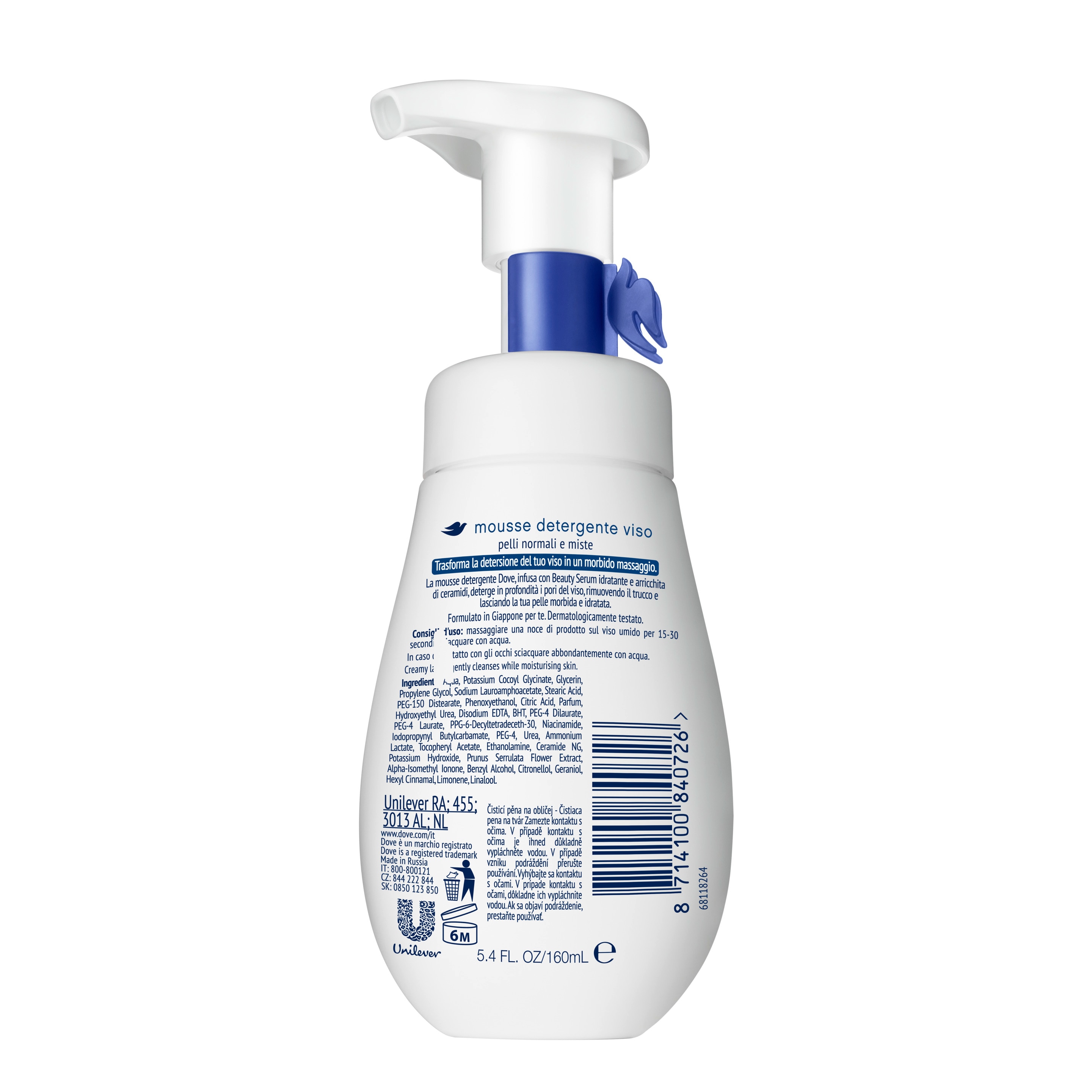 Mousse Detergente Viso Idratante