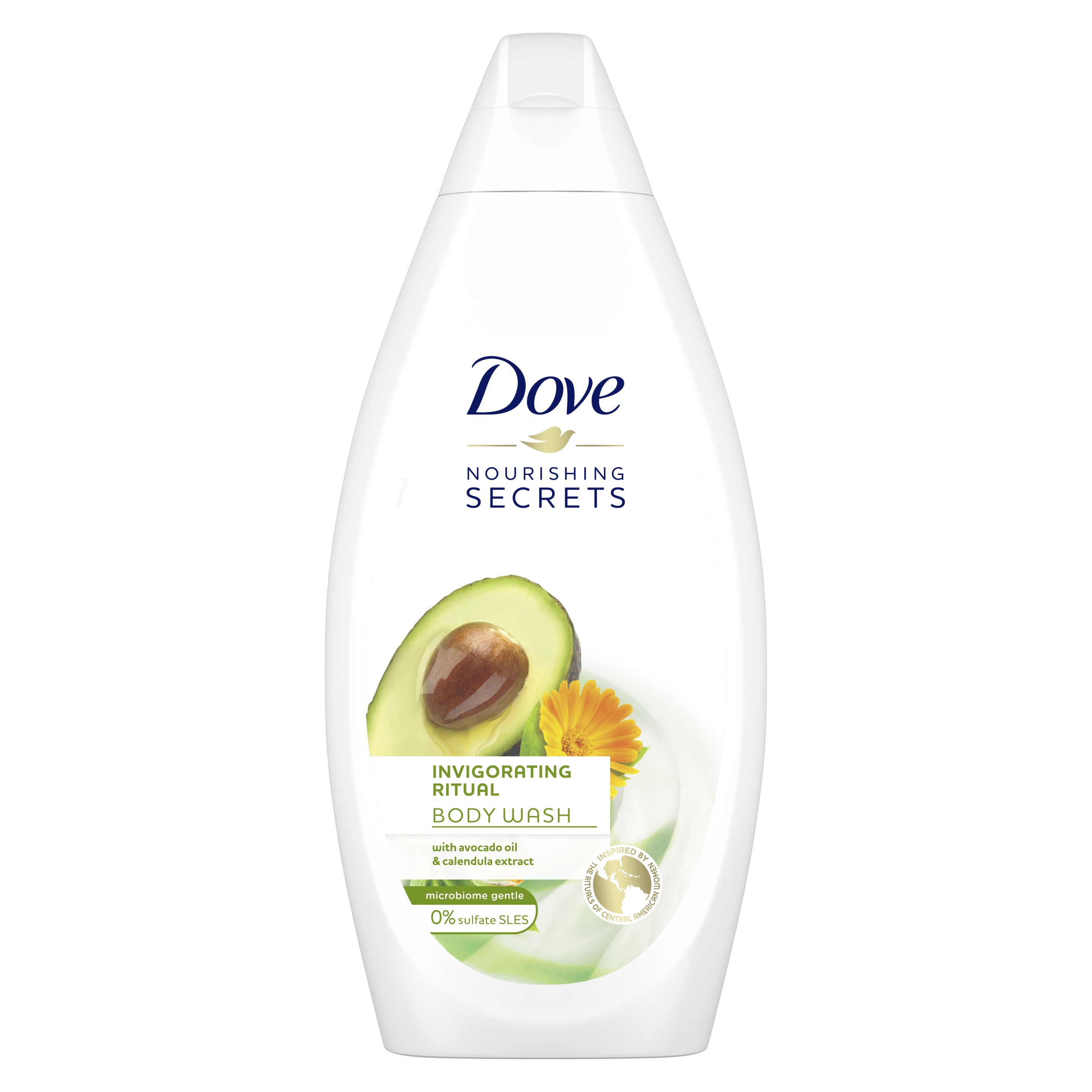Dove Invigorating Ritual Body Wash - Avocado Oil and Calendula 500ml