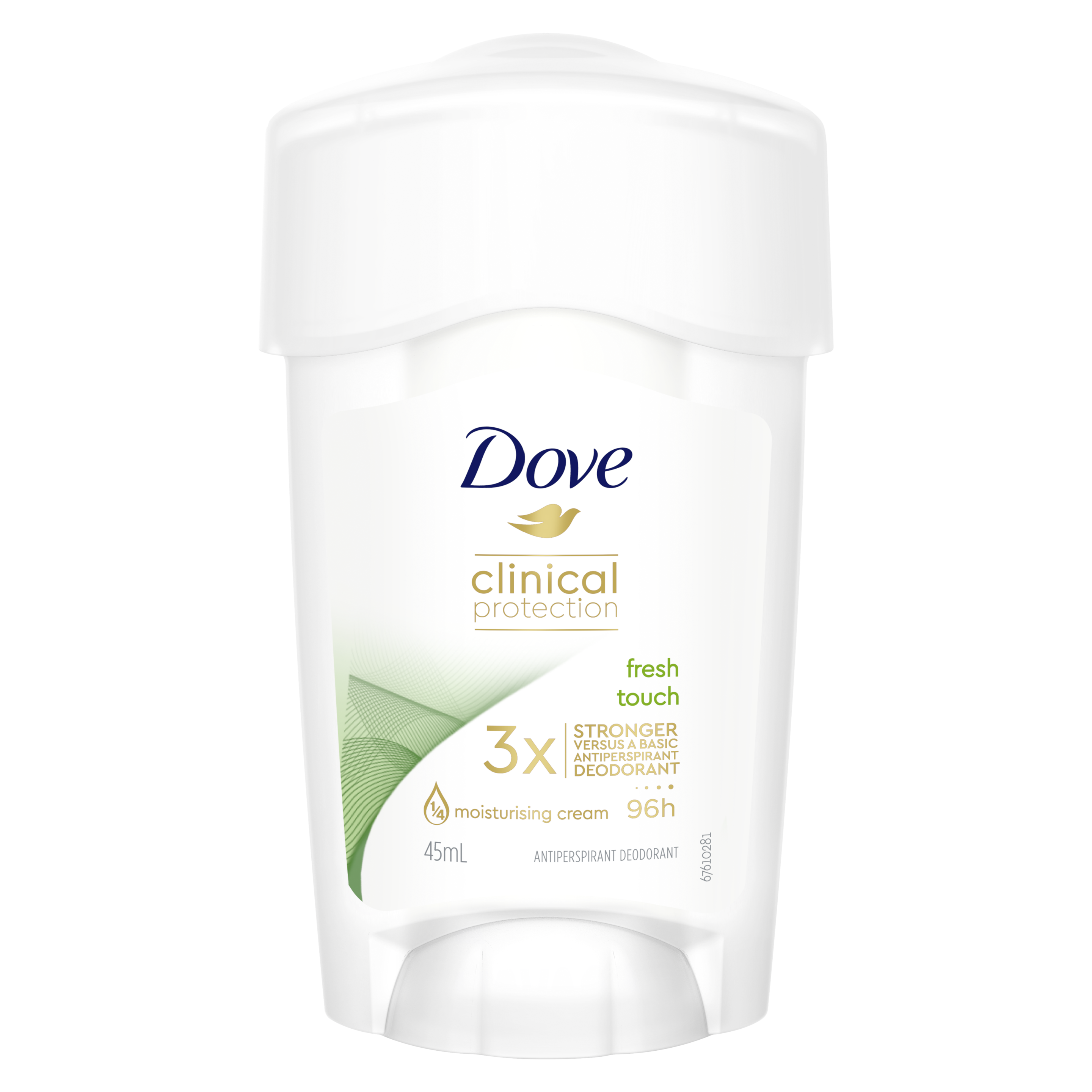 Dove Clinical Protection Go Fresh Deodorant 45ml Text