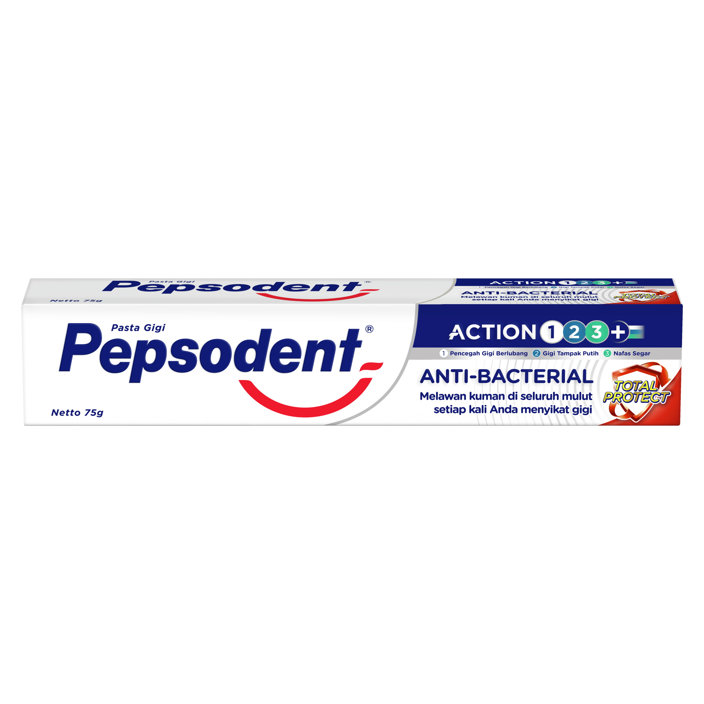 Pasta Gigi Pepsodent Action 123 Anti Bacteria 75G