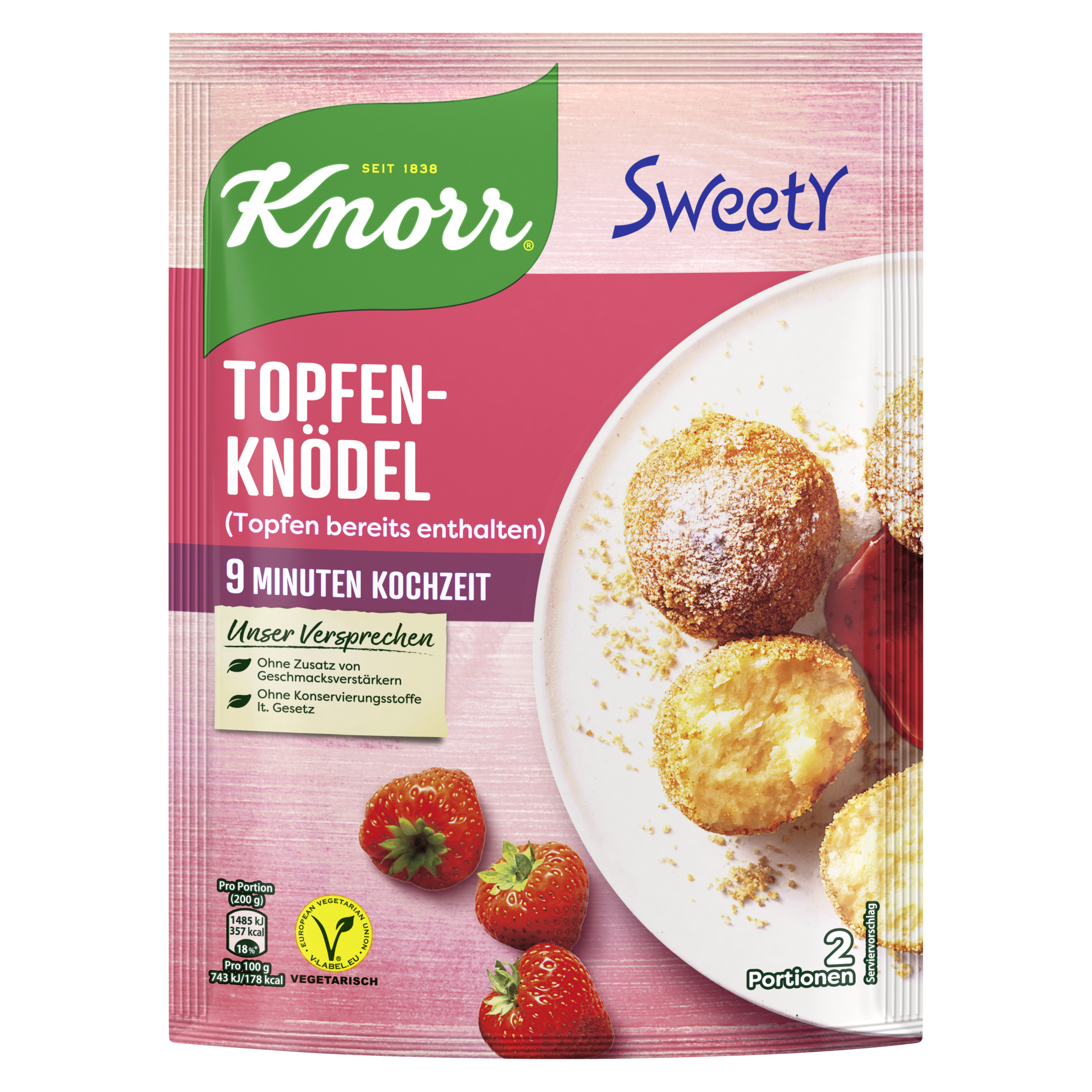 Knorr Sweety Topfenknödel   2 Portionen