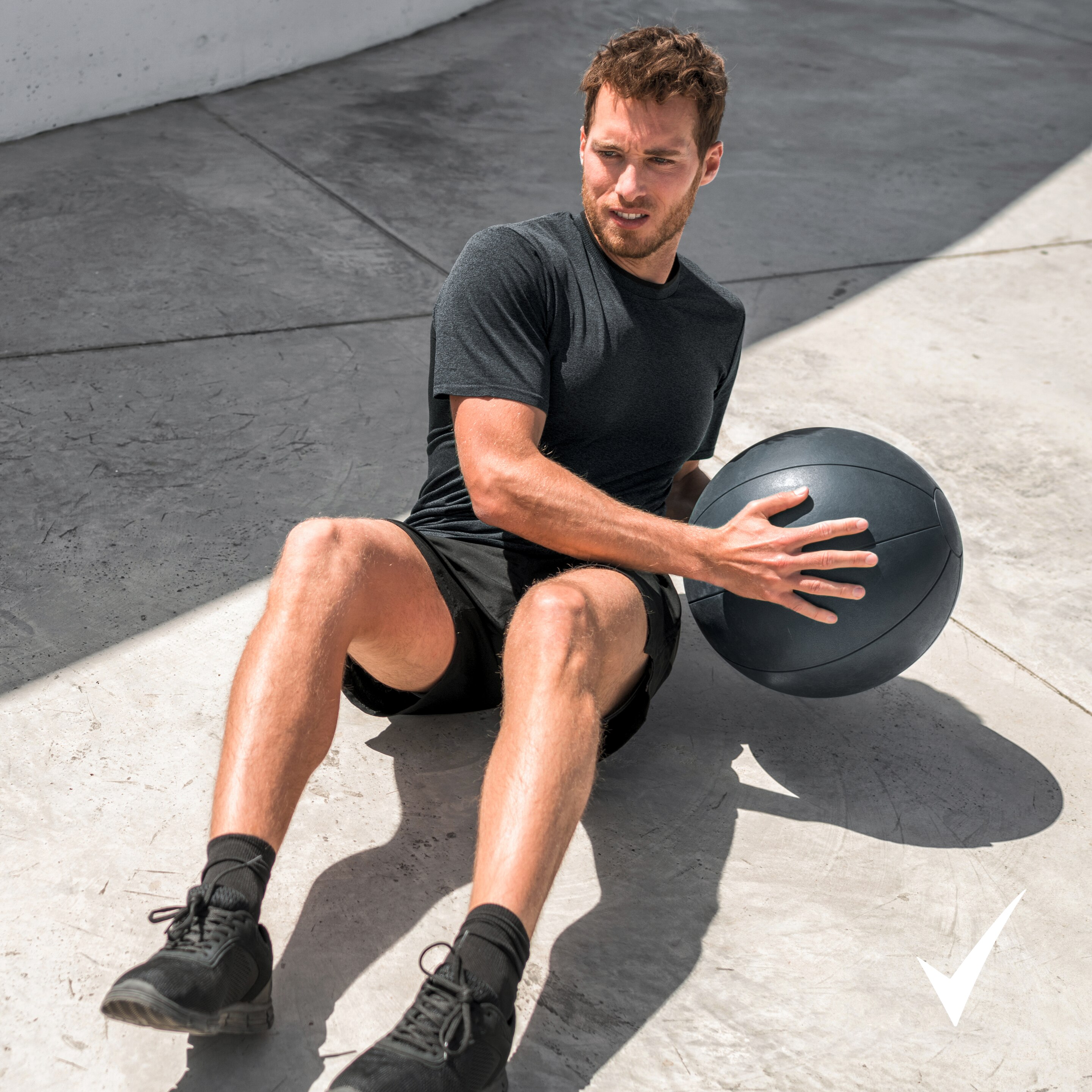 Un homme s'exerce 