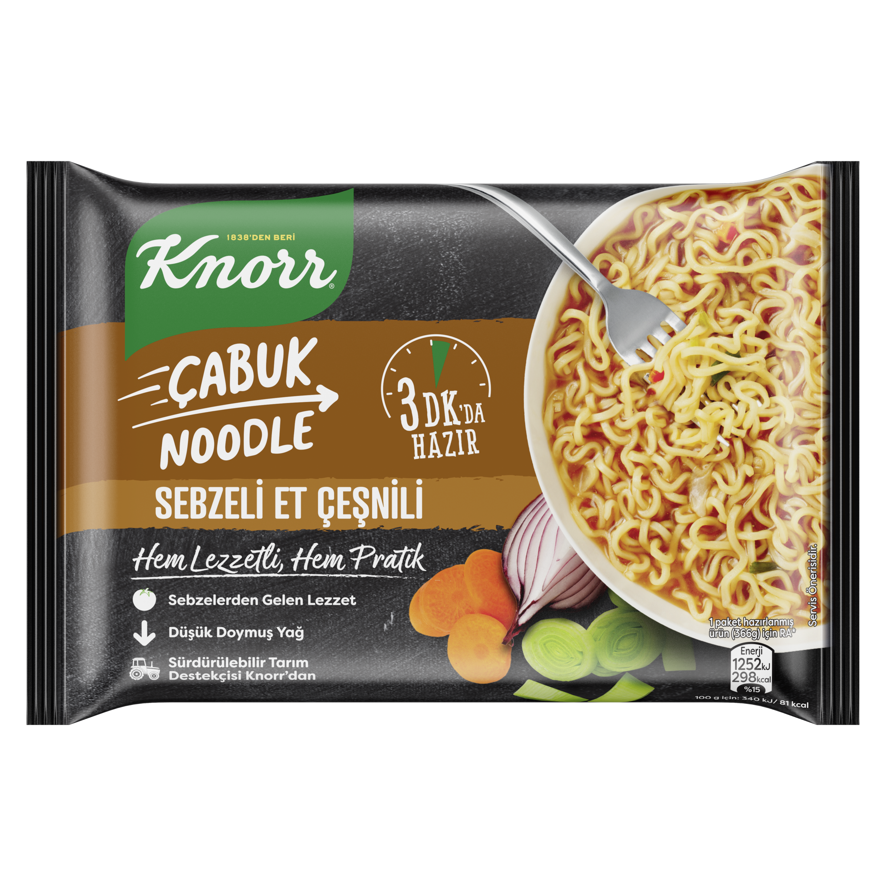 Knorr Sebzeli Et Çeşnili Çabuk Noodle