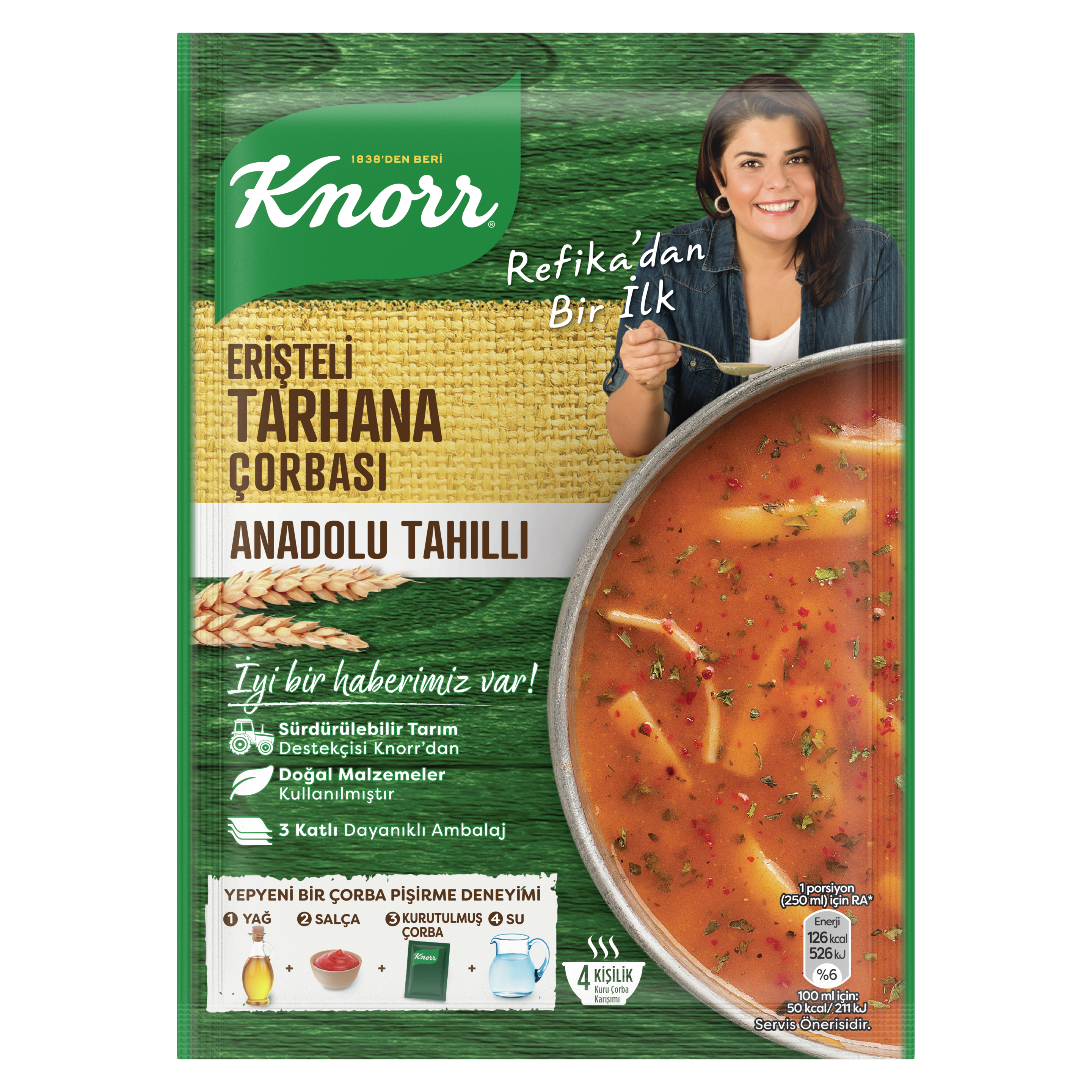 Knorr Refika'nın Mutfağından Erişteli Tarhana Çorbası