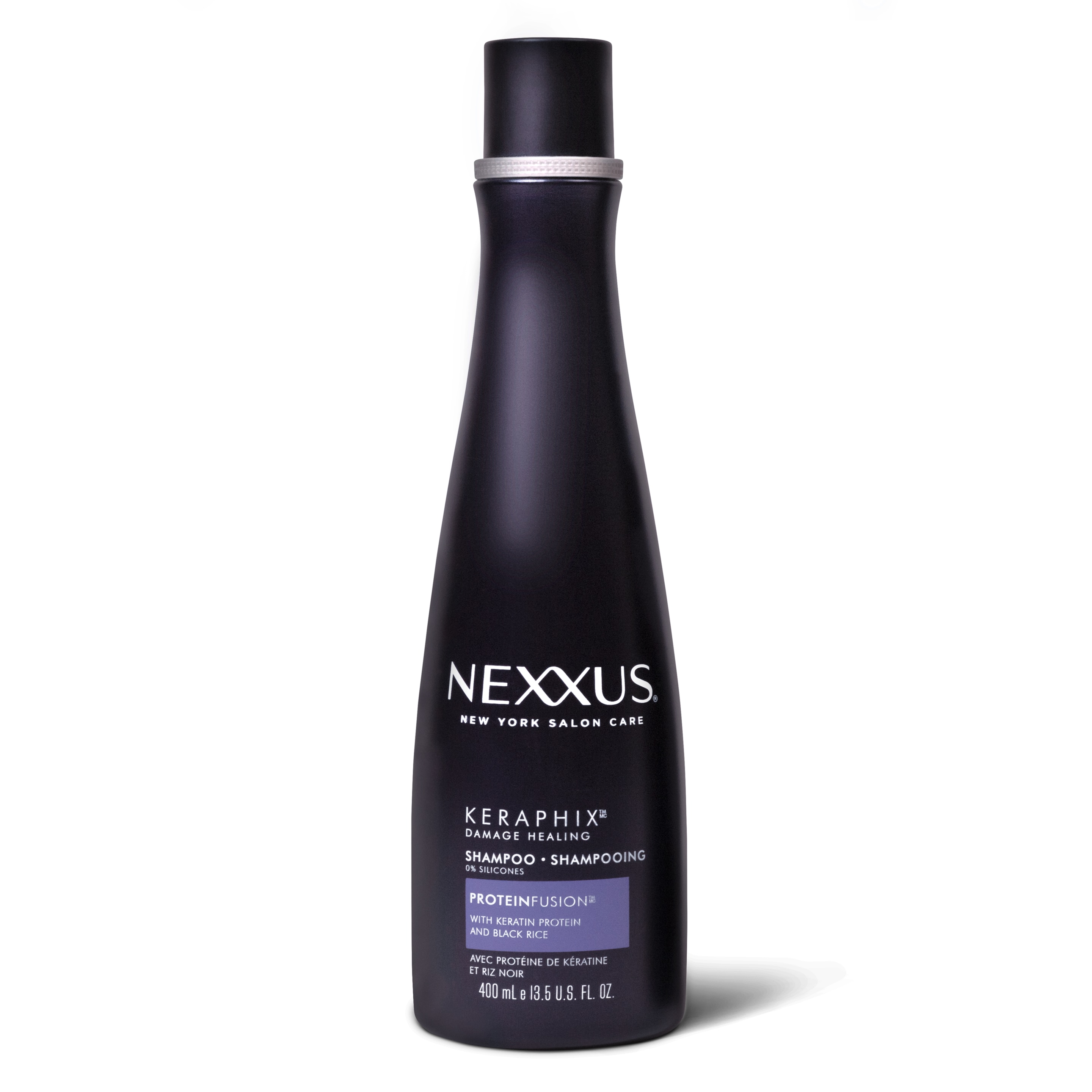 Front of pack Nexxus Keraphix Shampoo For Damaged Hair 400ml