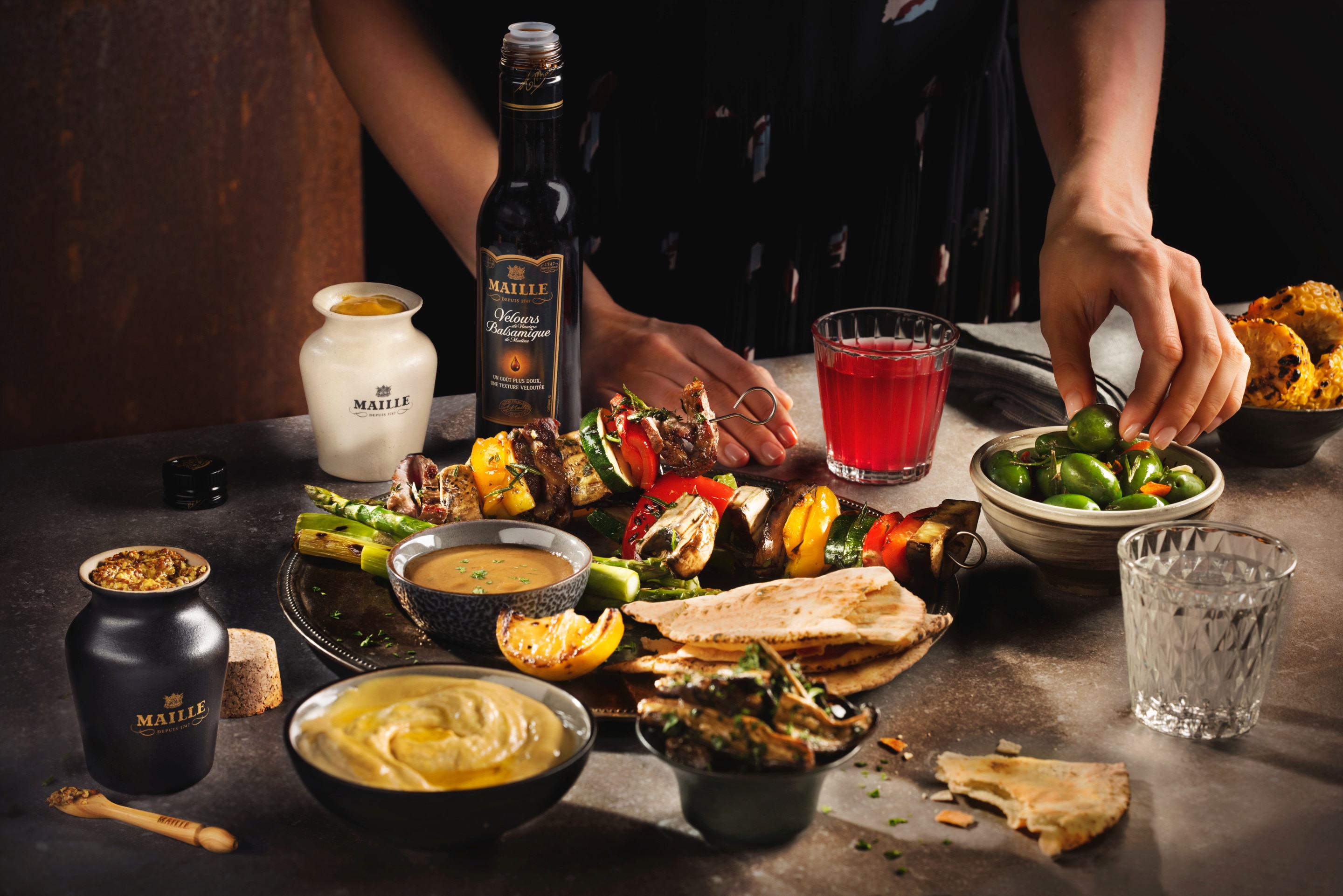 Maille Grilled Aubergine Antipasto