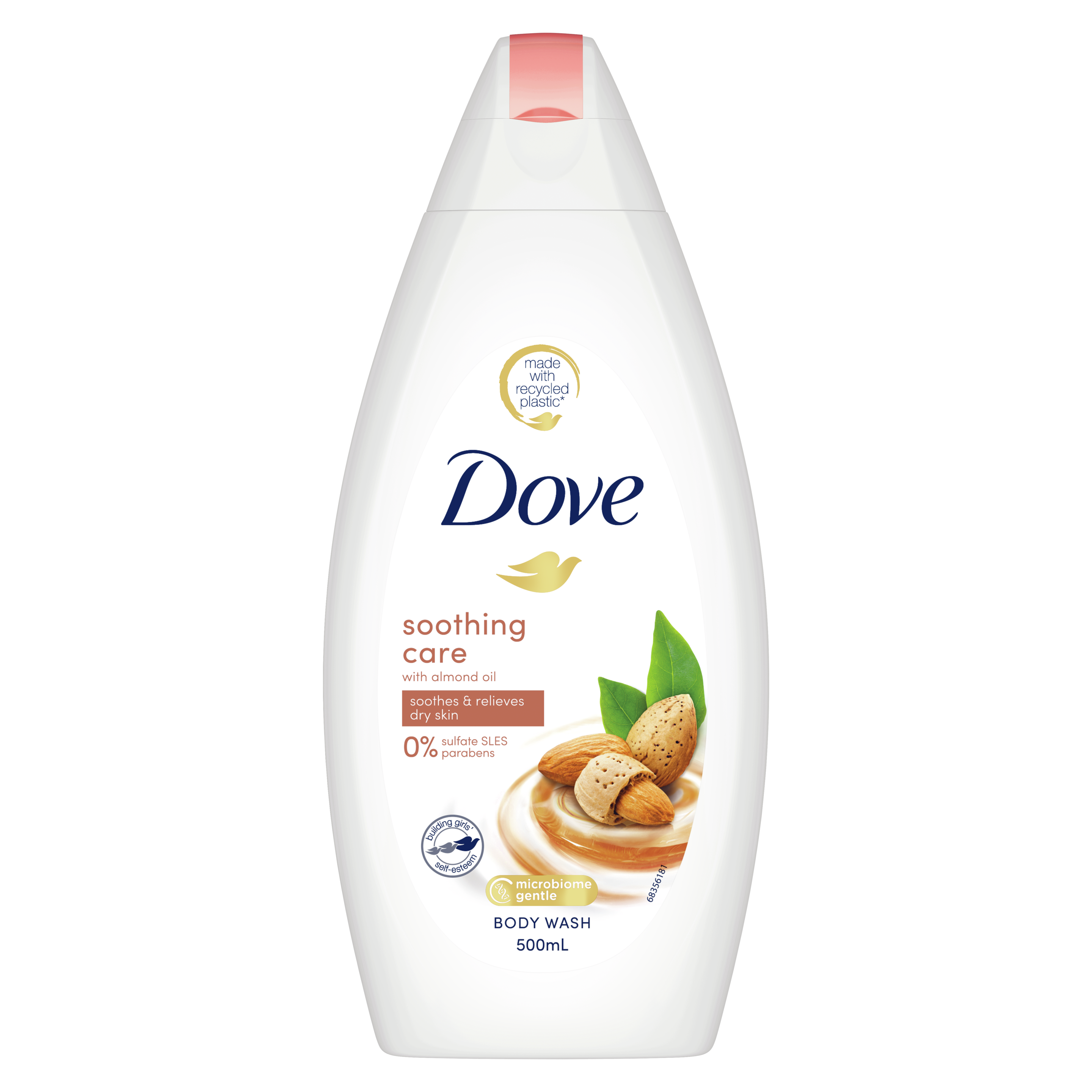 Dove Soothing Care Body Wash 500ml Text