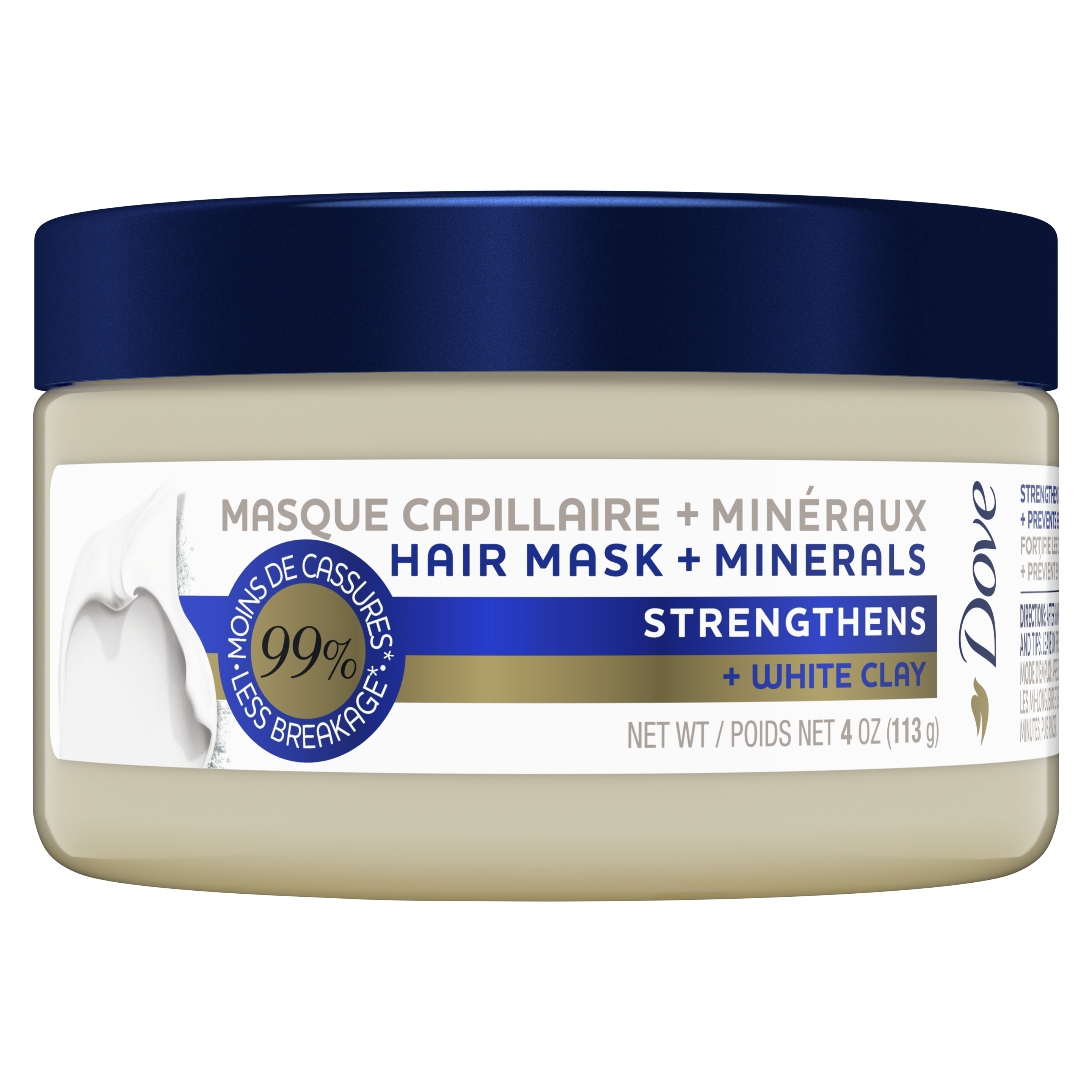 Mineral Hair Mask Strengthens + White Clay