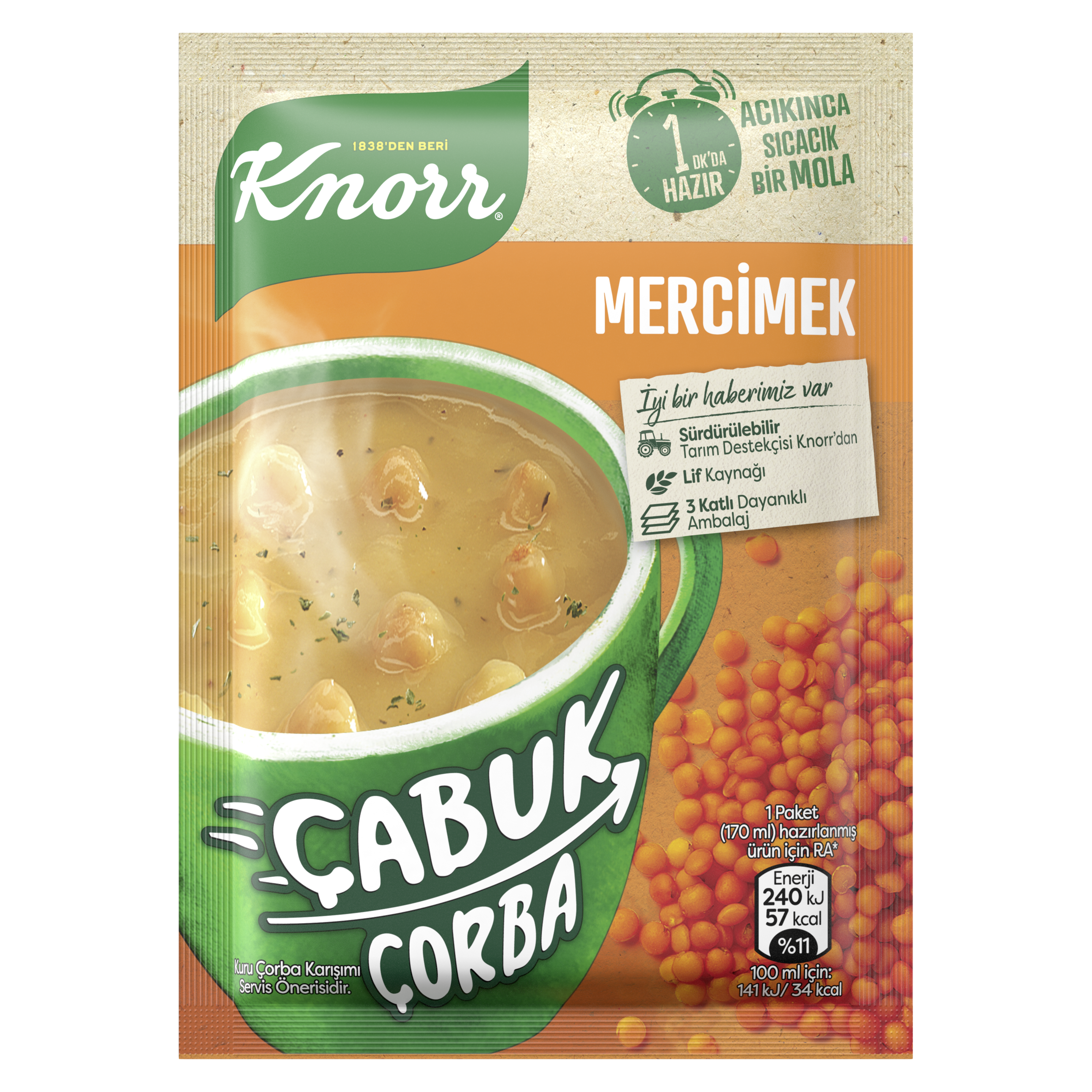 Knorr Mercimek Çorbası