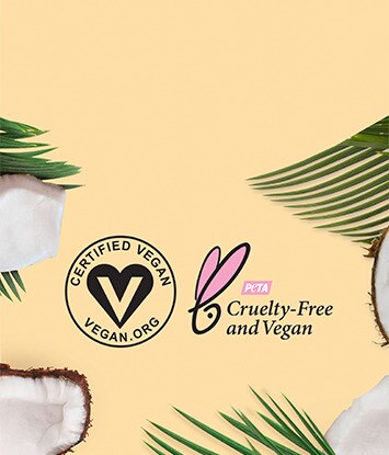 Certified Vegan Logo and PETA-Certified Cruelty-Free Logo