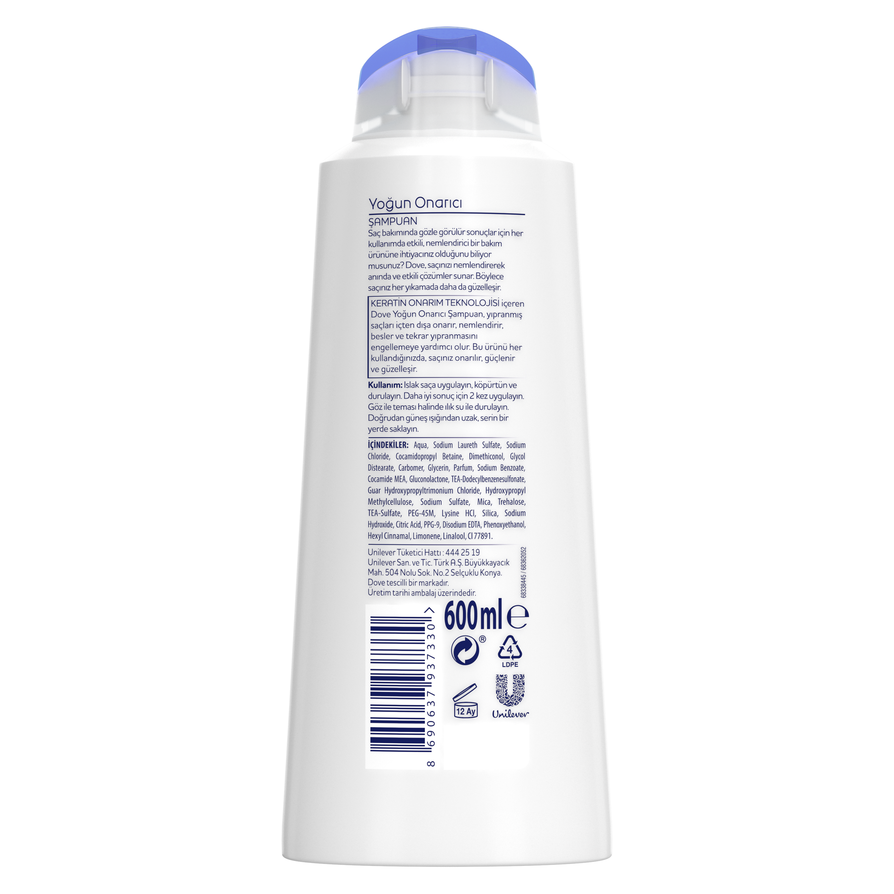 Dove Ultra Care Yoğun Onarıcı Saç Bakım Şampuanı
