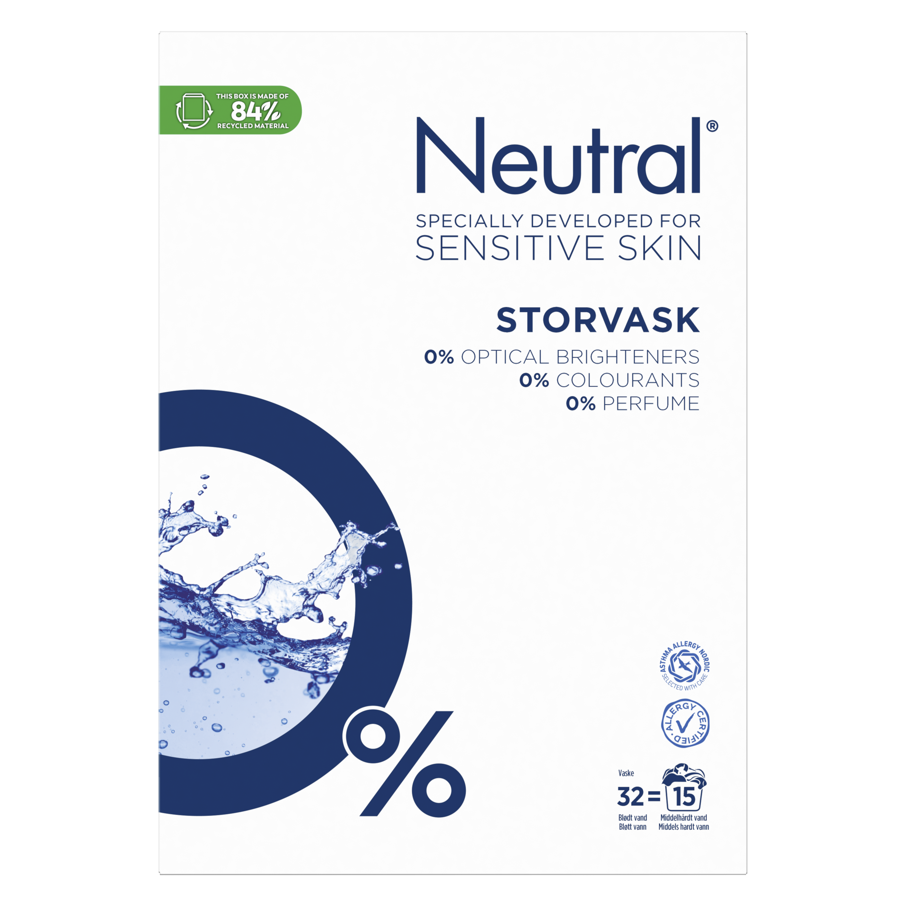 Neutral Standard Vaskepulver