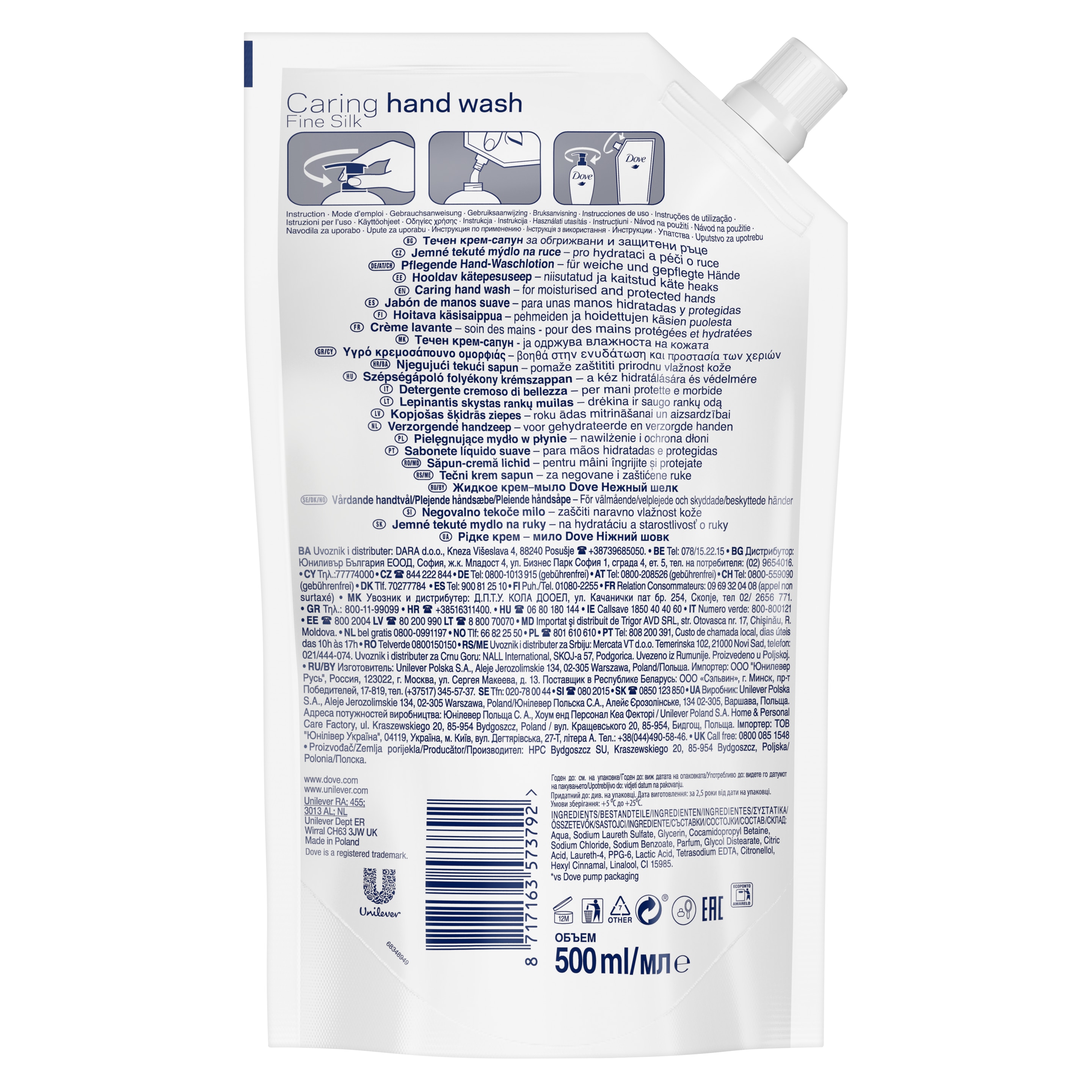 Nourishing Silk folyékony krémszappan utántöltő