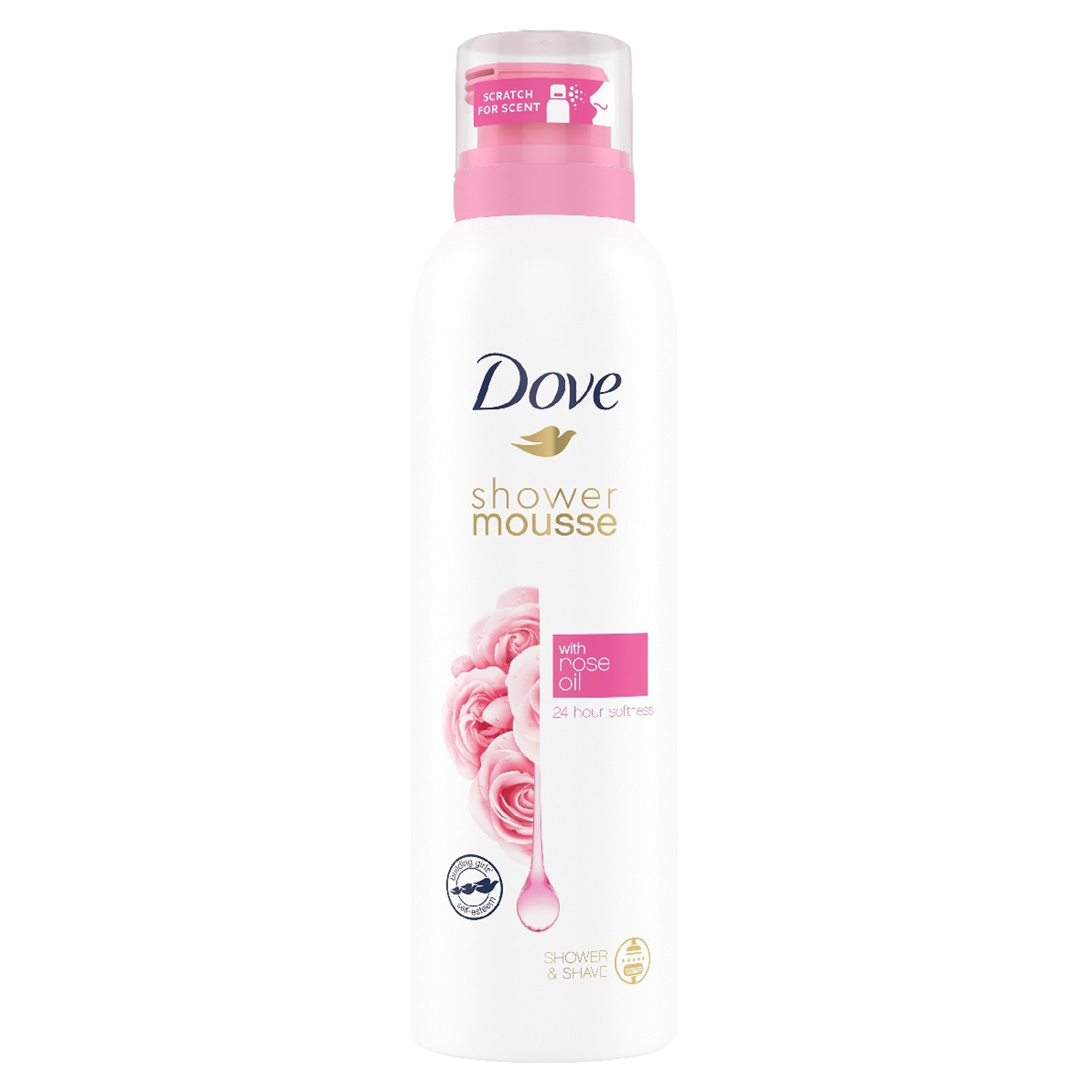Dove Rose Oil Shower Mousse 200ml