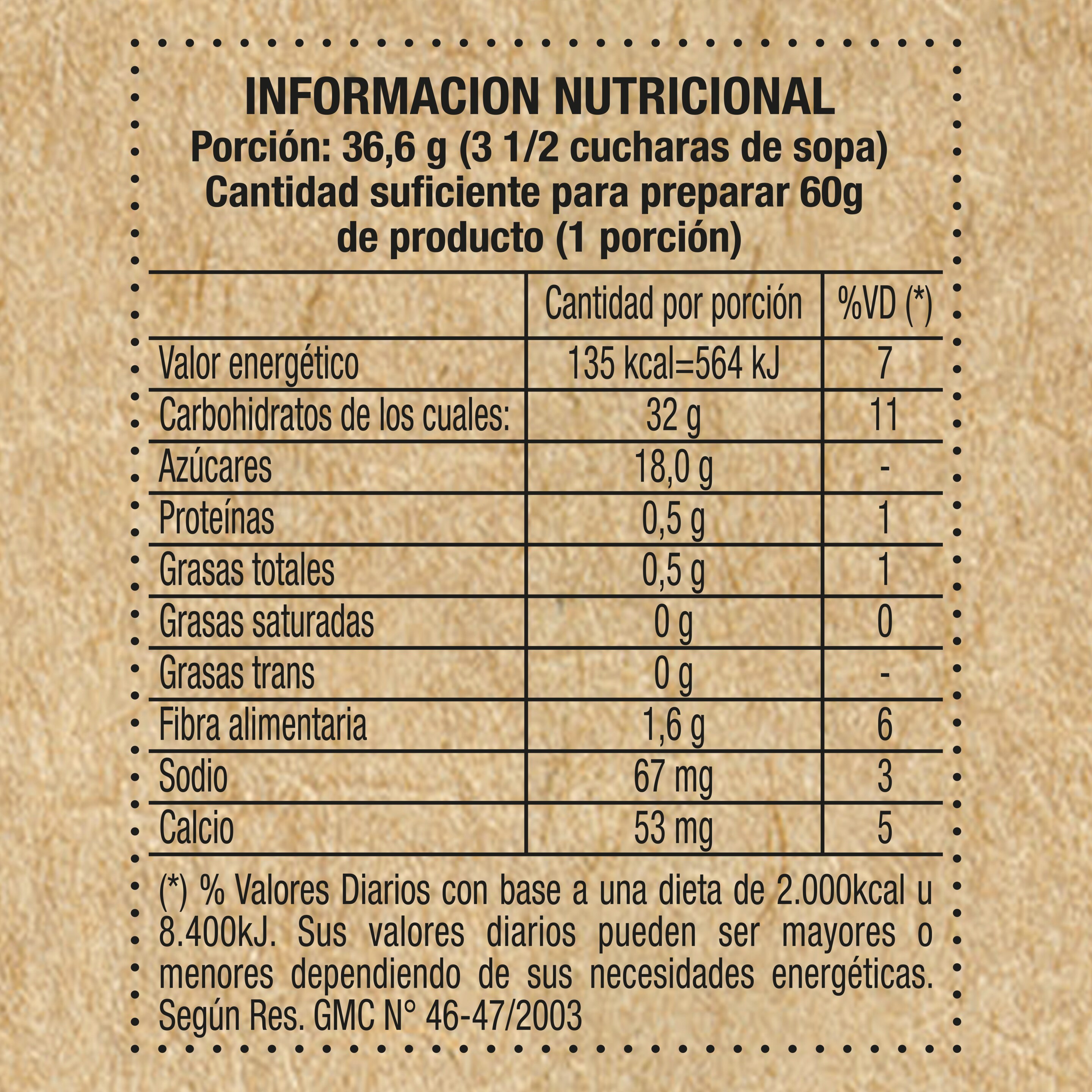 Premezcla de bizcochuelo sabor Chocolate sin TACC - Maizena