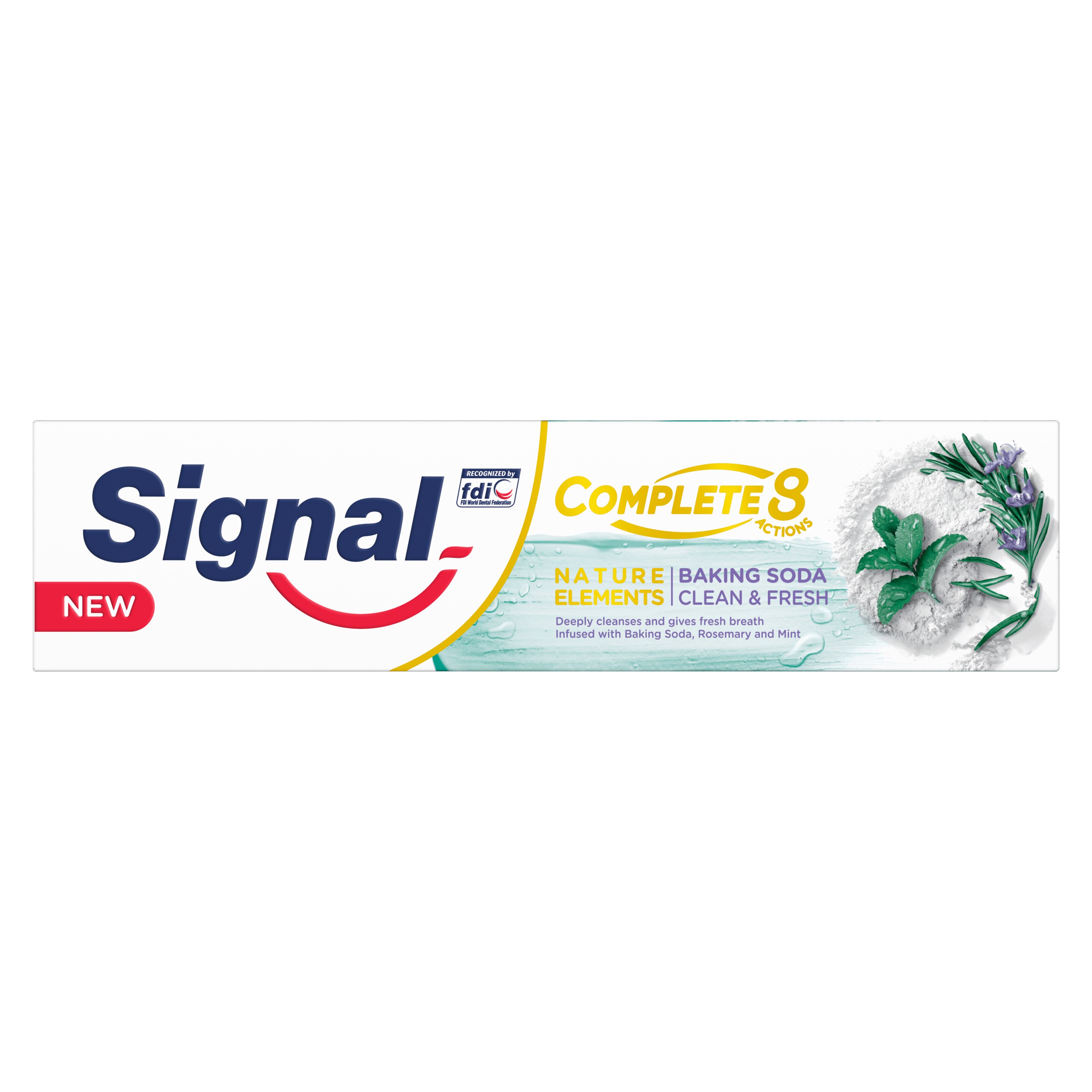 Signal Complete 8 Nature Elements Toothpaste with Baking Soda, Rosemary & Mint 100 ML