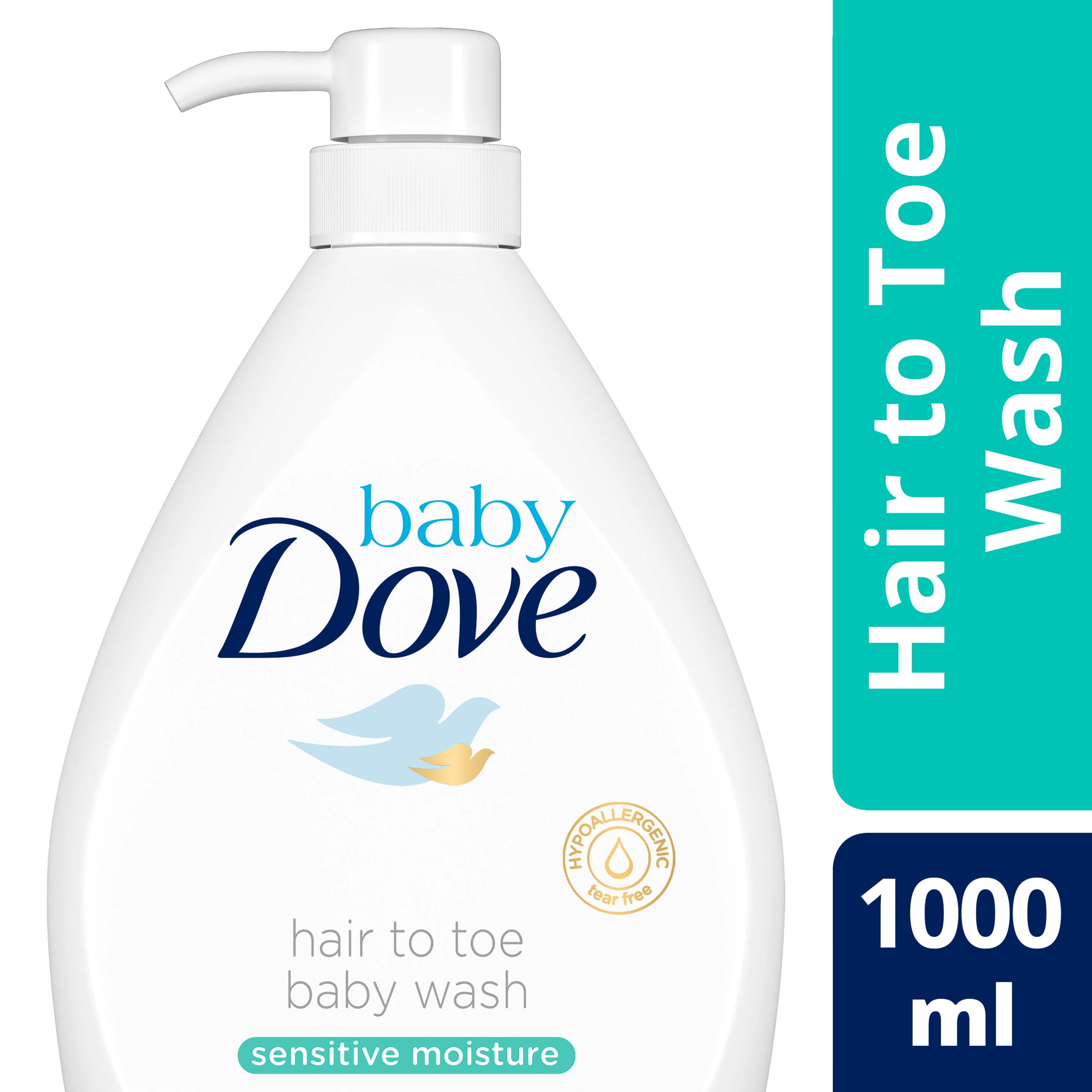 Baby Dove Sensitive Moisture Hair to Toe Wash 1L
