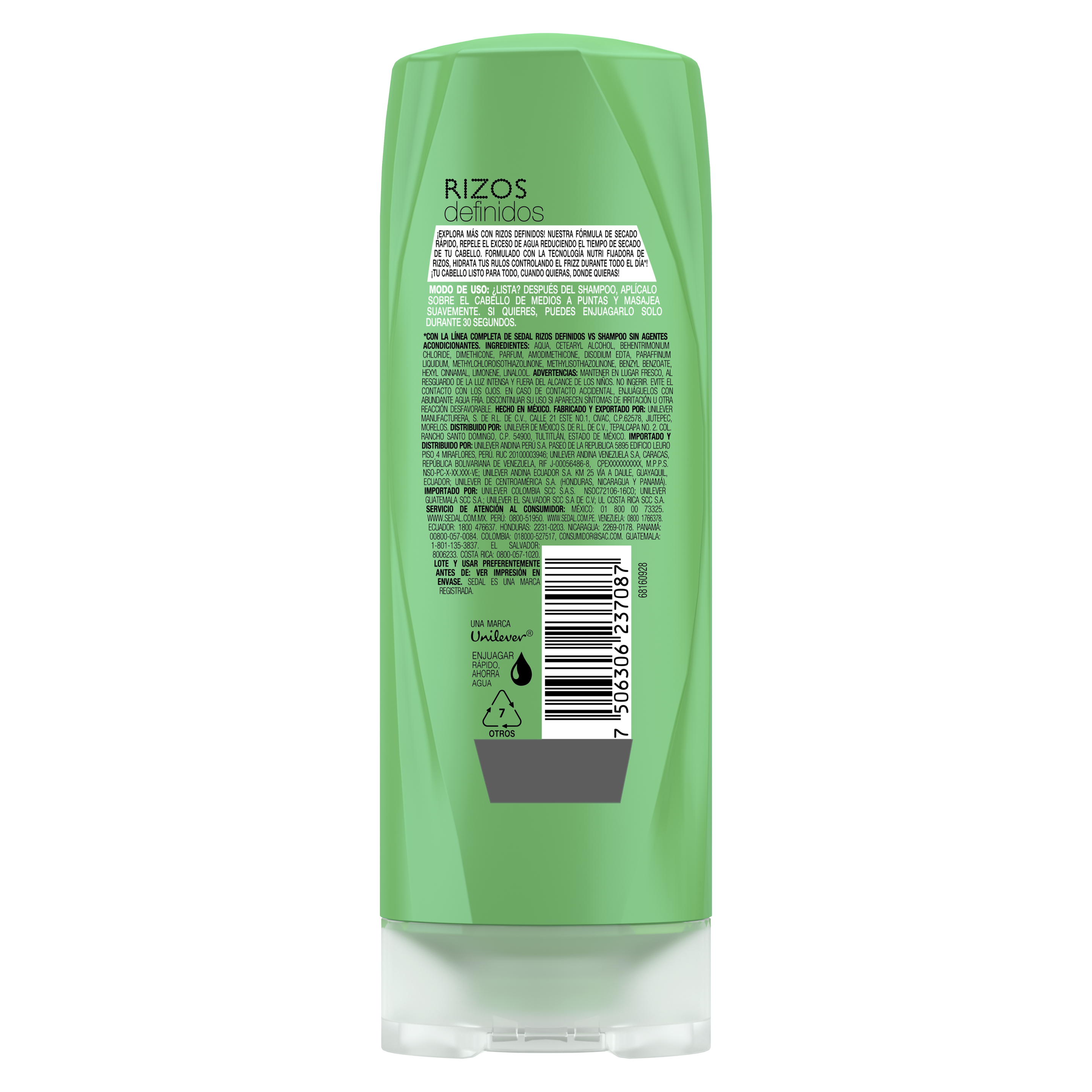 Tratamiento Acondicionador Sedal Rizos Definidos 620ml