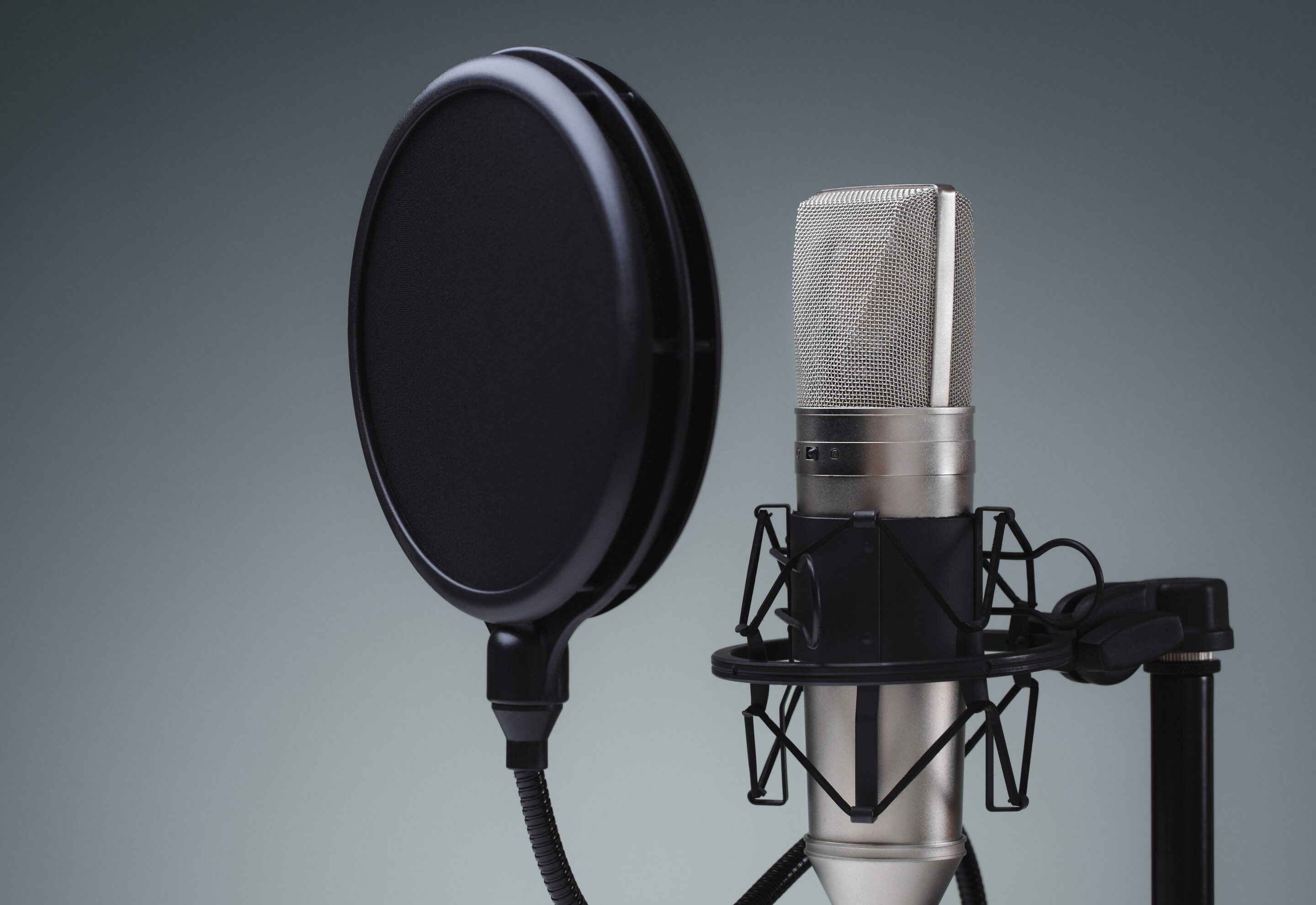 pop shield penyaring suara