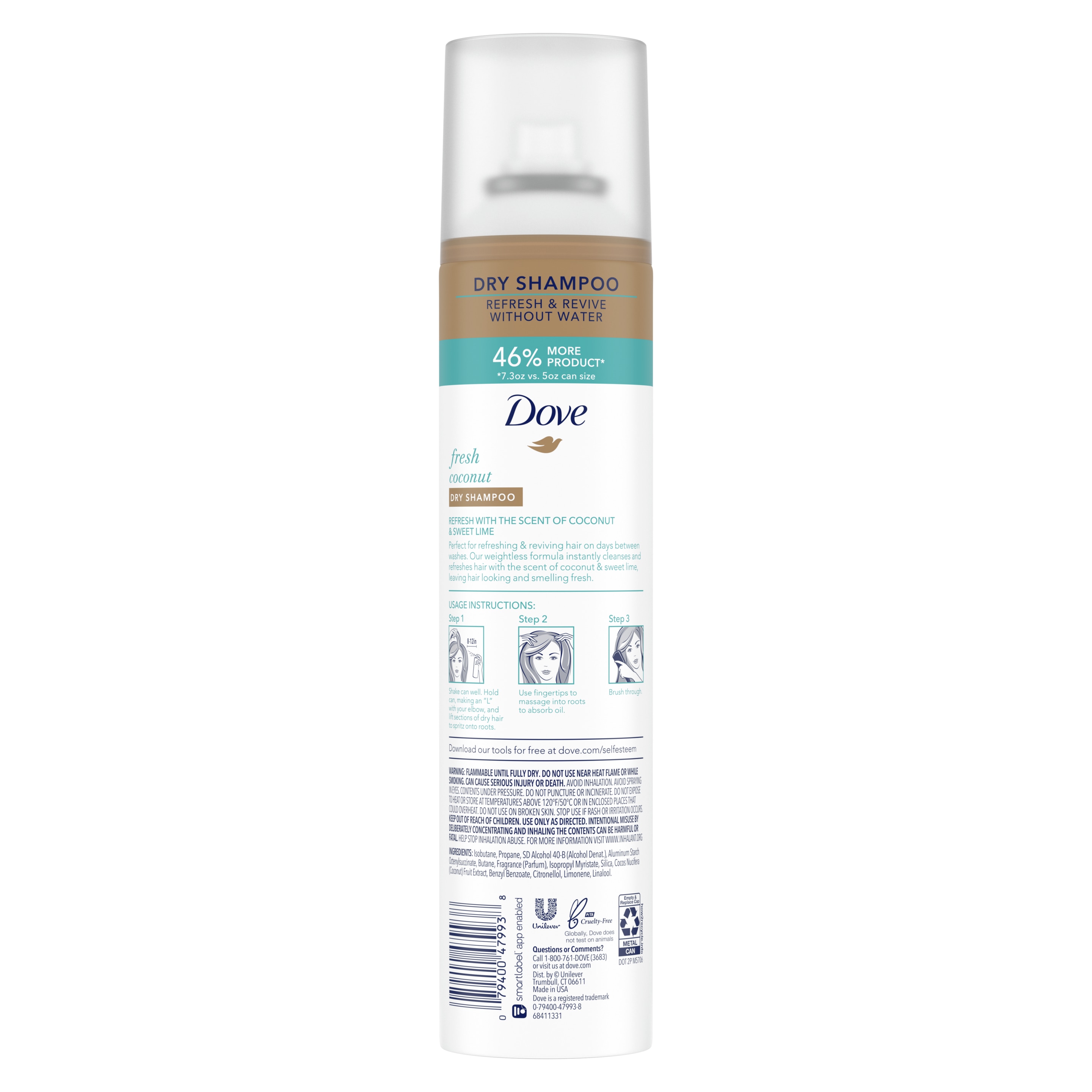 Dove Refresh+Care Fresh Coconut Dry Shampoo 7.3oz