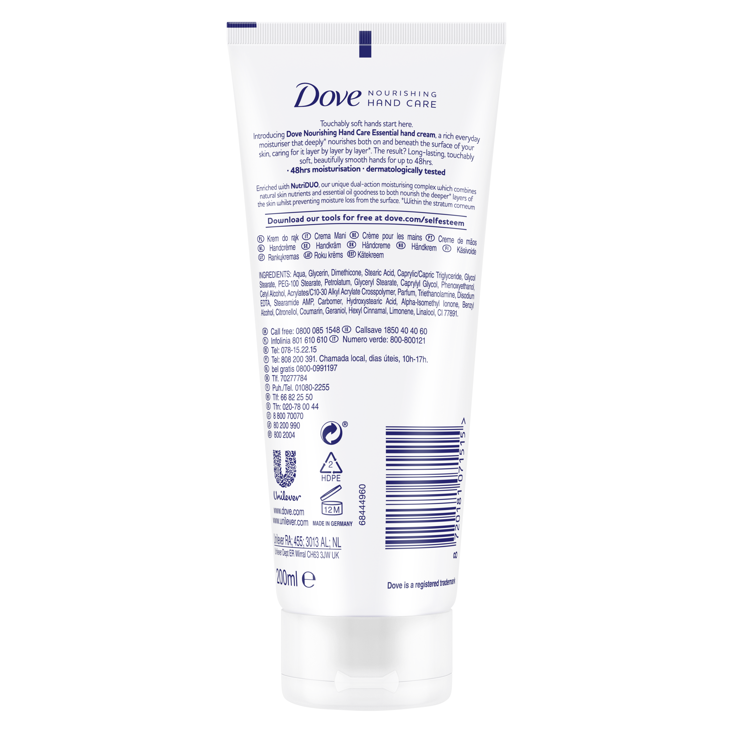 Dove Nourishing Care Essential Käsivoiteen