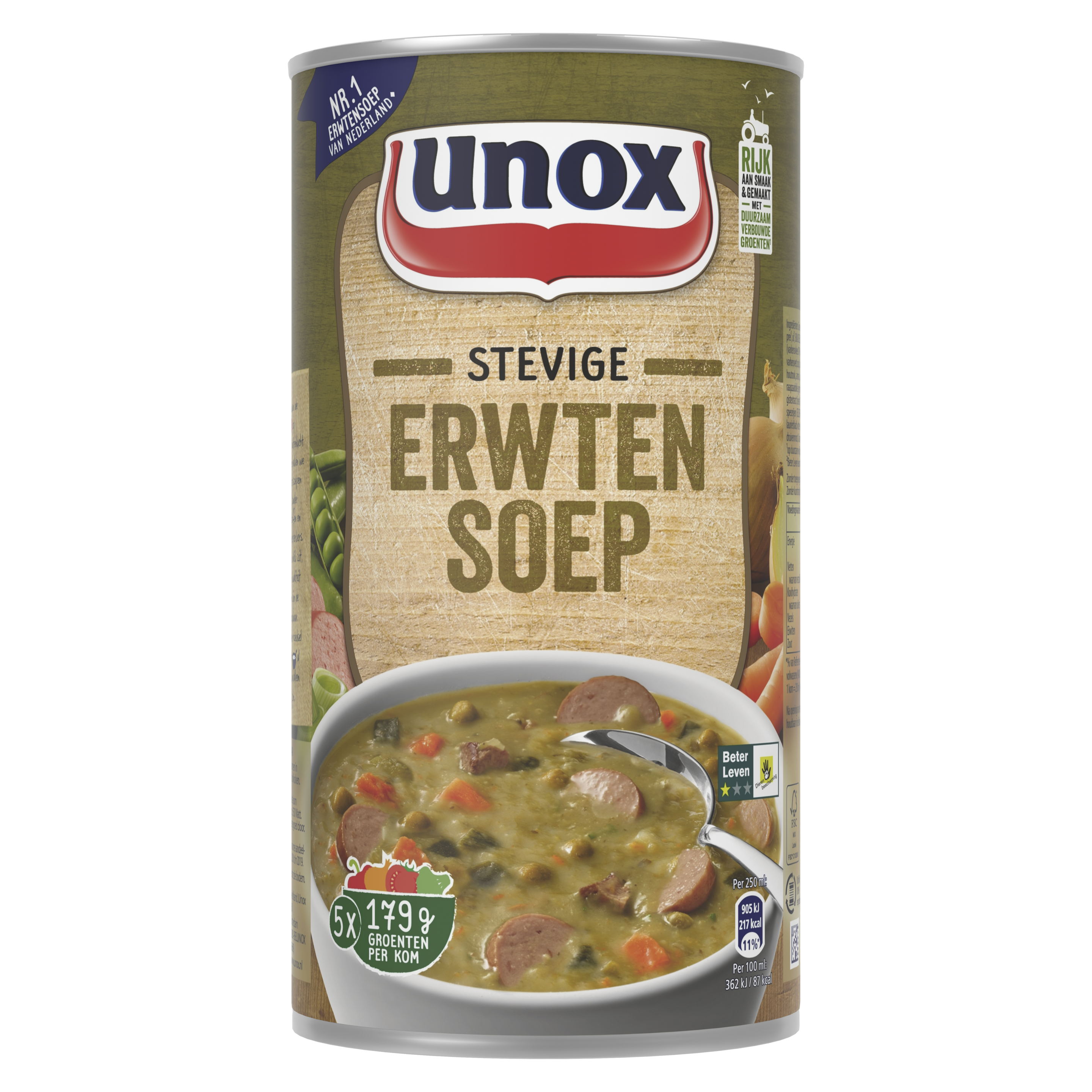Unox Soep in blik Stevige Ewrtensoep 1300 ml