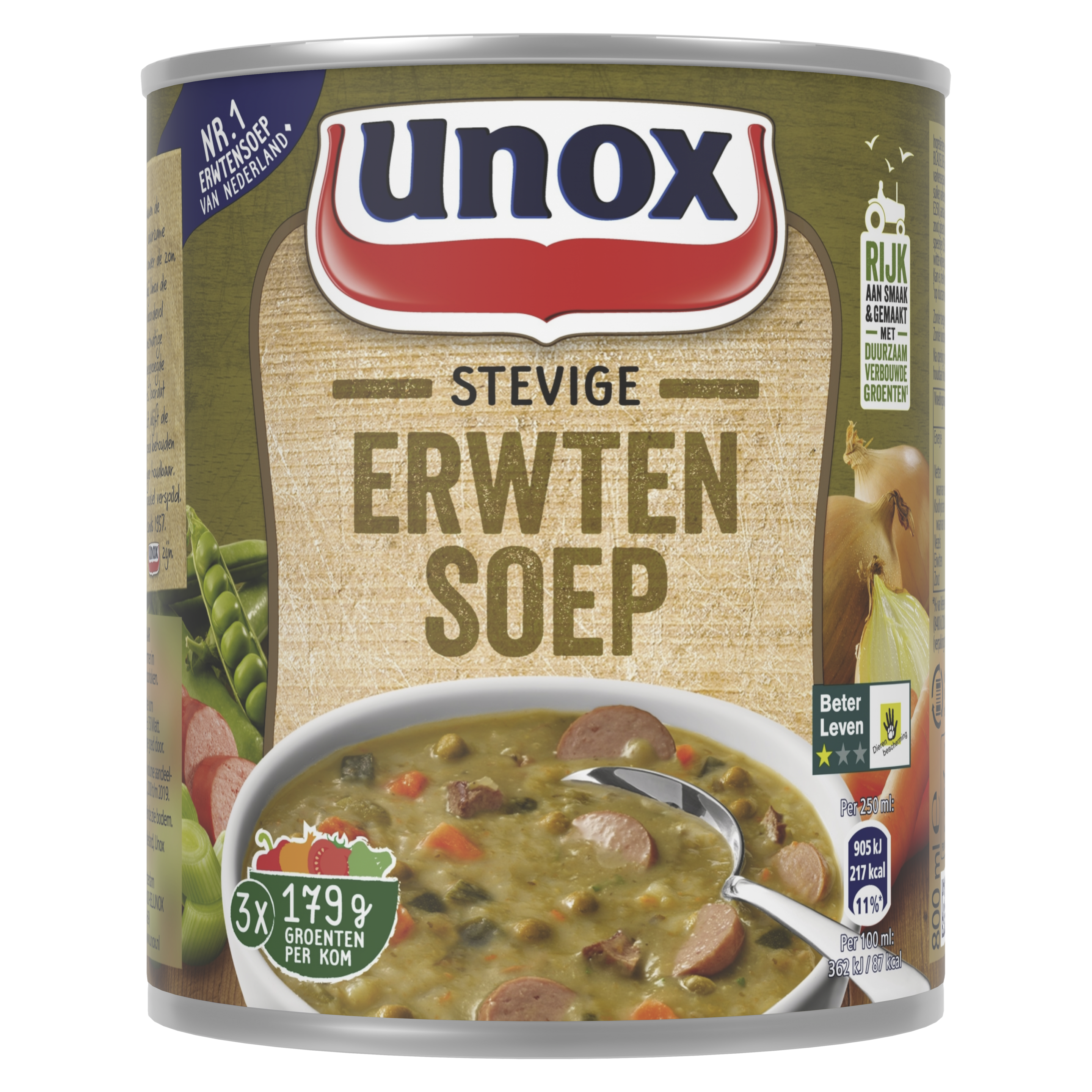 Unox Soep in blik Stevige Erwtensoep 800 ml