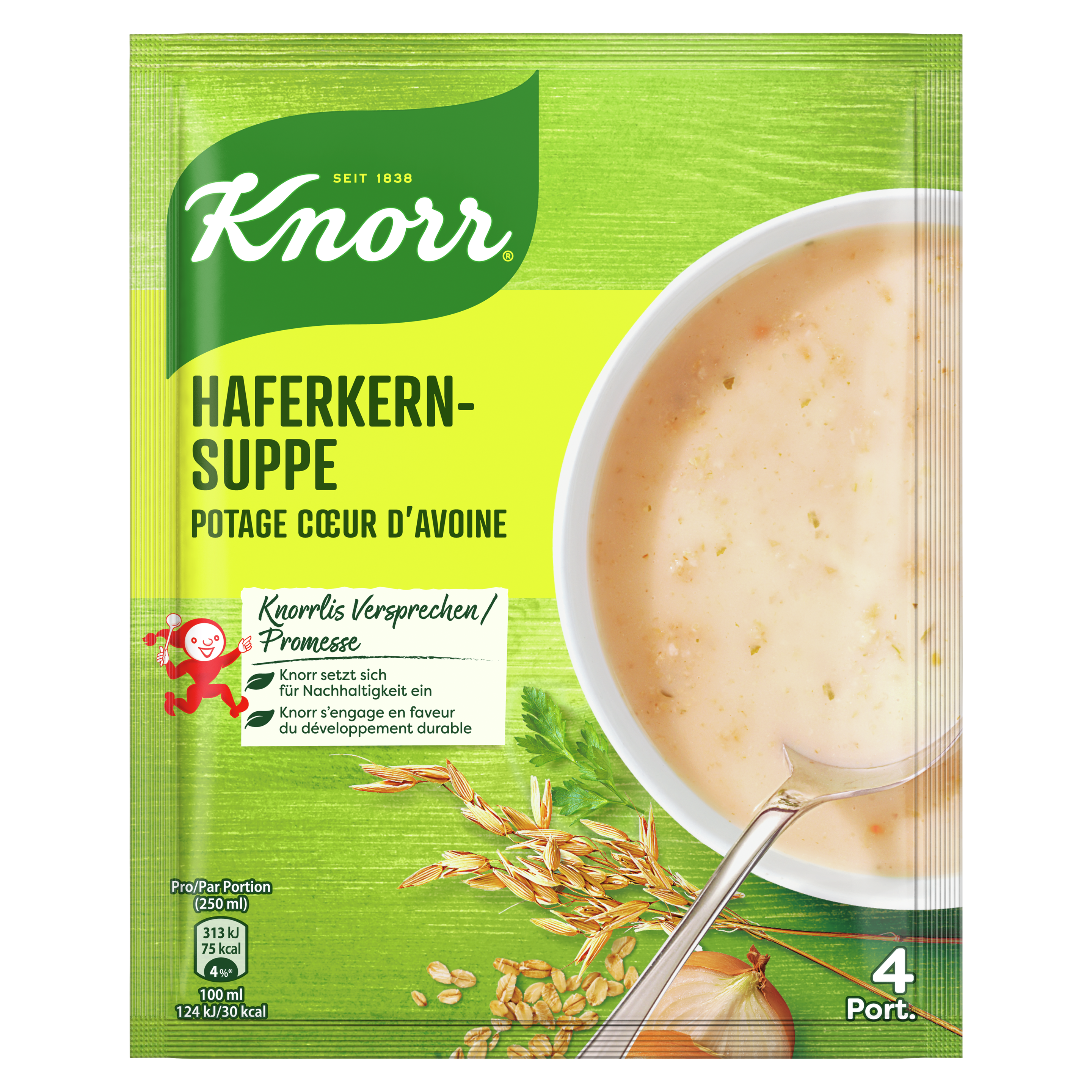 KNORR Haferkern-Suppe Beutel 4 Portionen