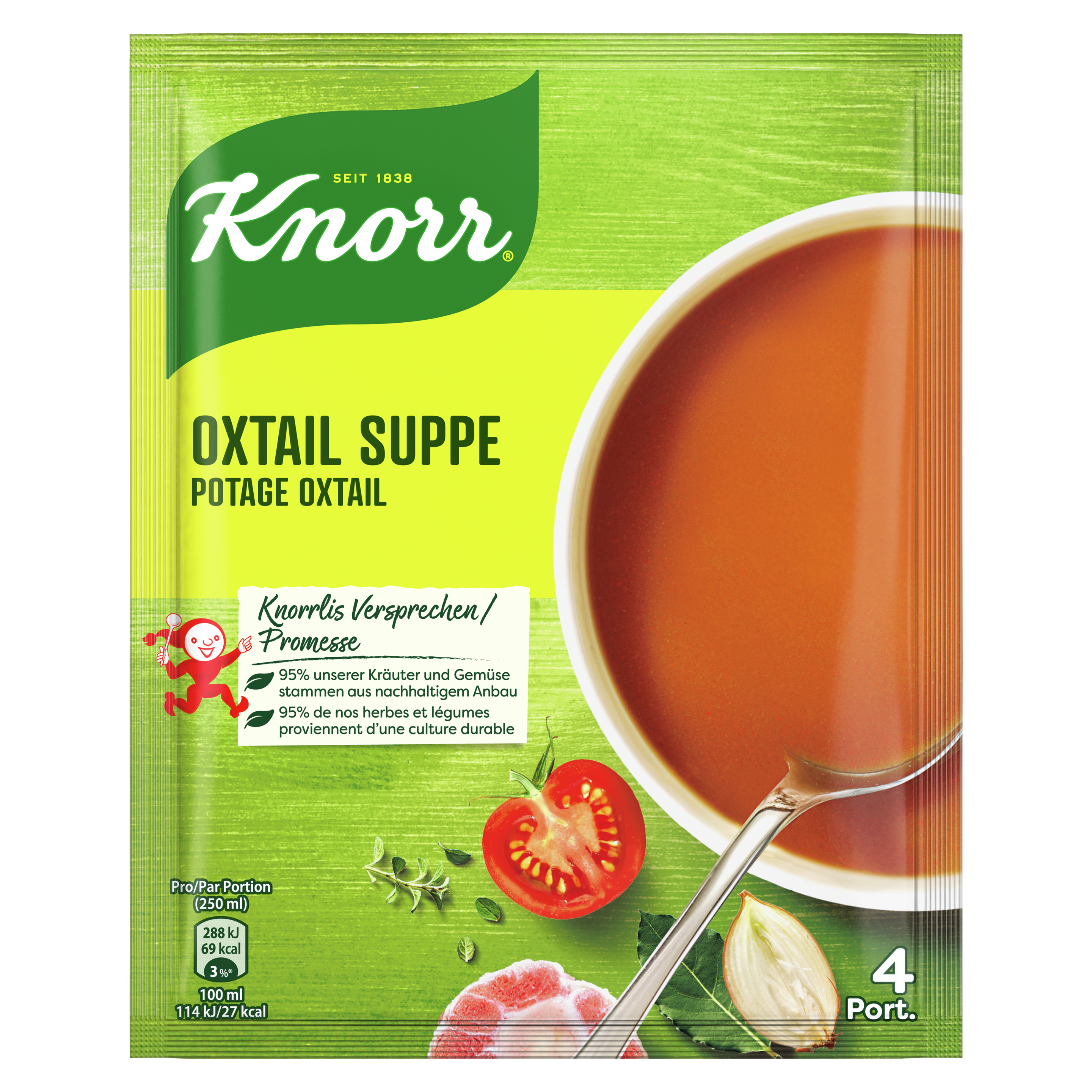 KNORR Oxtail Suppe Beutel 4 Portionen
