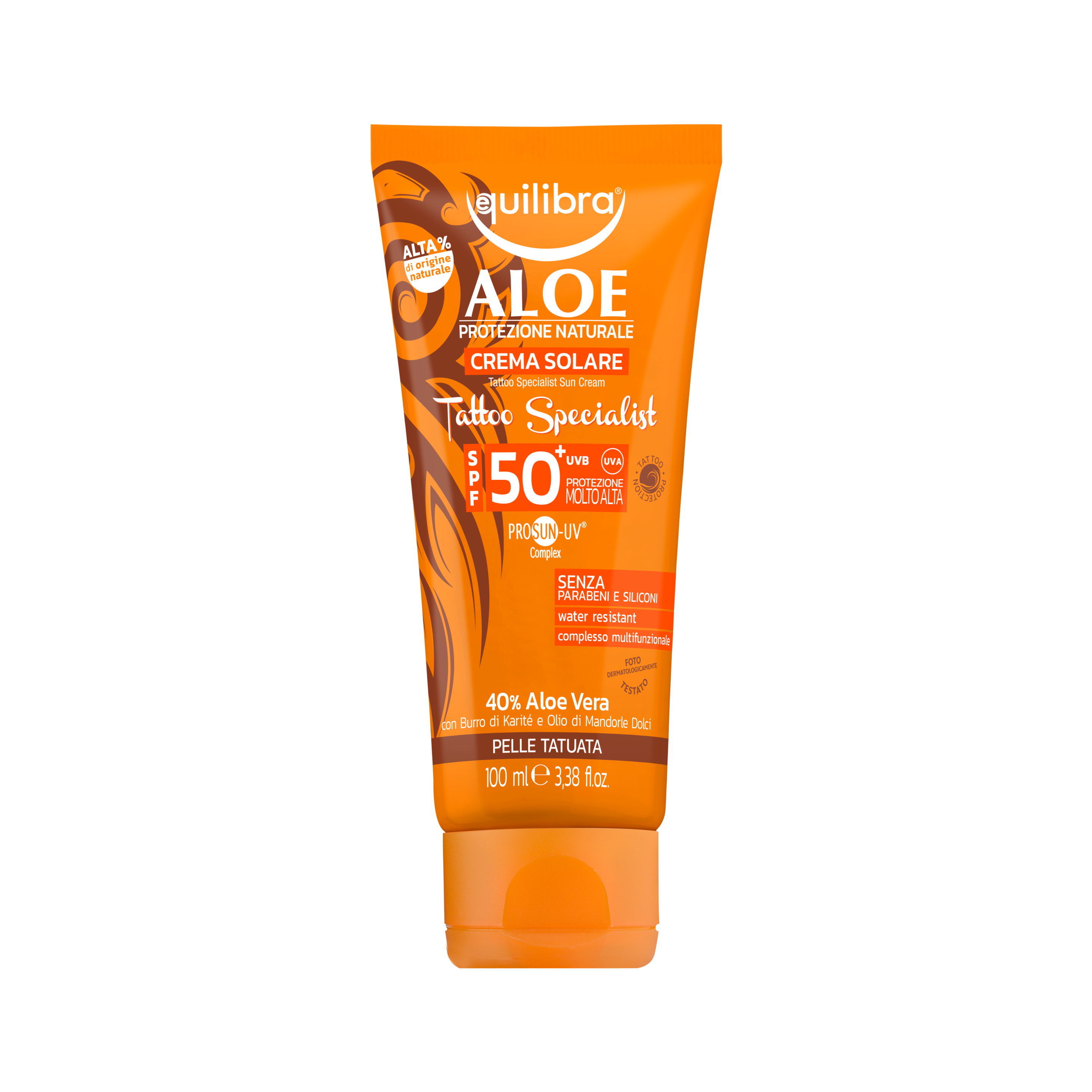 Aloe Crema Tattoo Specialist 50+ Equilibra<sup>®</sup>  - Tubo da 100 ml