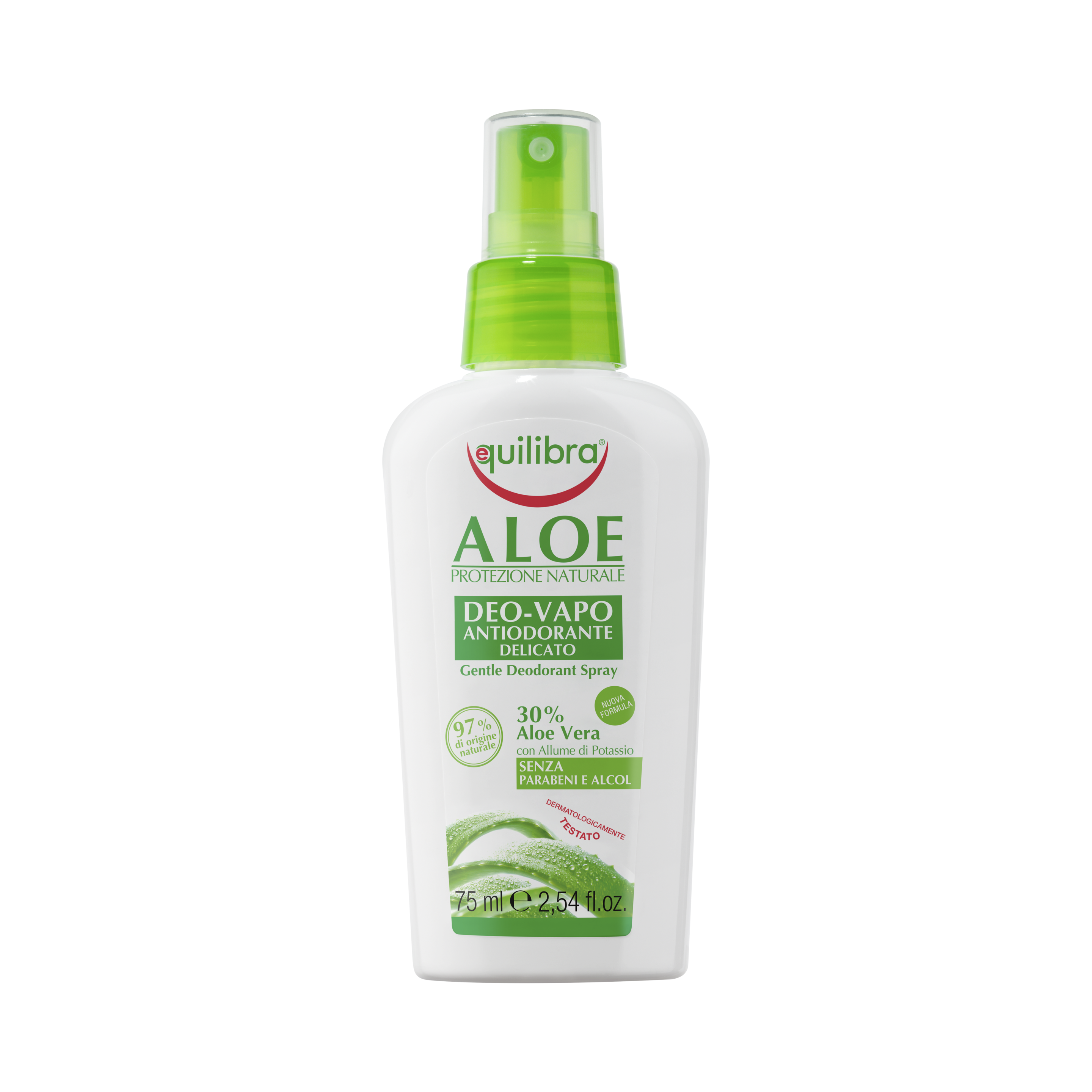 Aloe Deo-Vapo Equilibra<sup>®</sup>  - Flacone da 75 ml con pompa spray