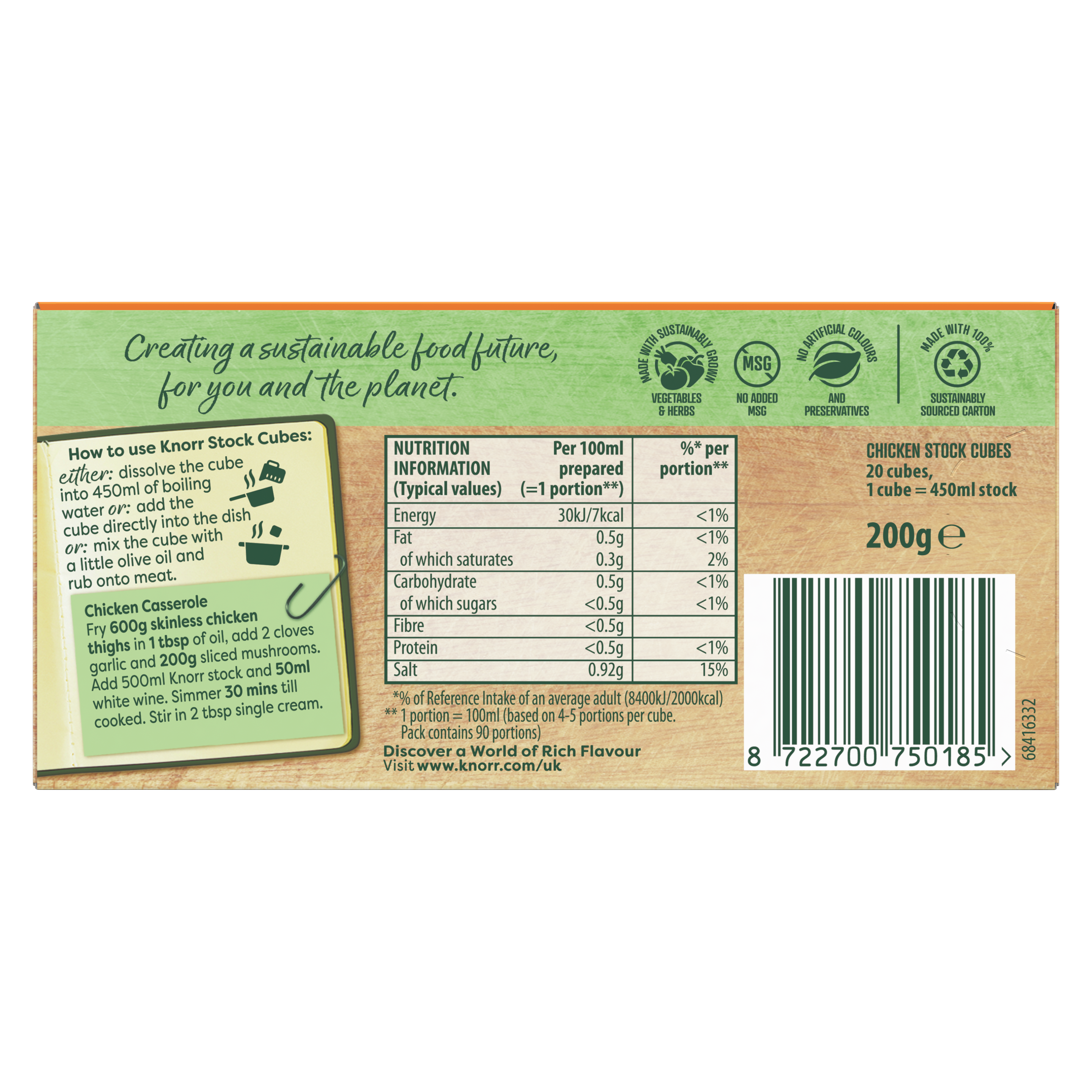 Chicken Stock cubes 20pack