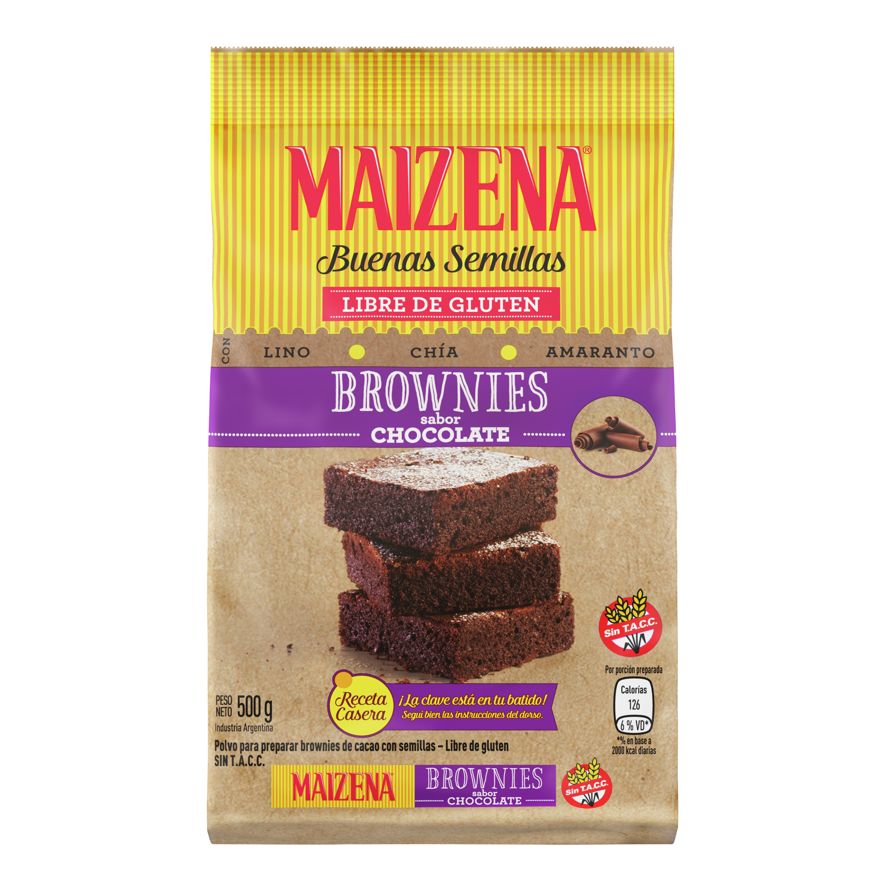 Premezcla de bizcochuelo sabor Chocolate sin TACC - Maizena