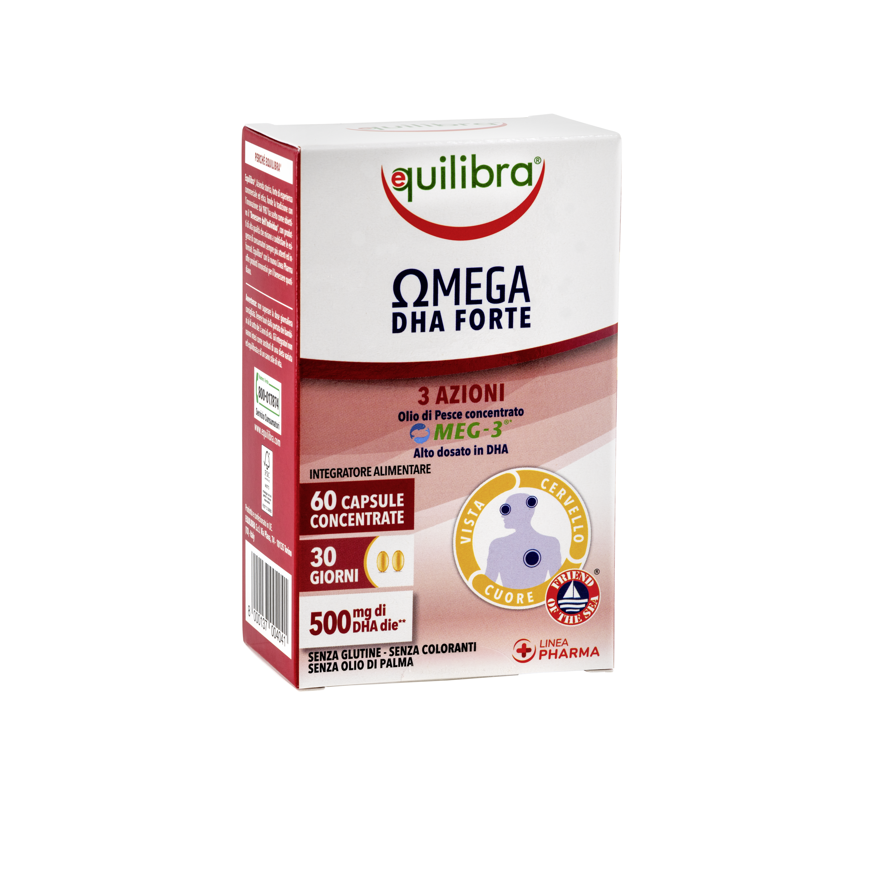 Omega 3 DHA forte Equilibra<sup>®</sup>  - 60 perle -  40 g