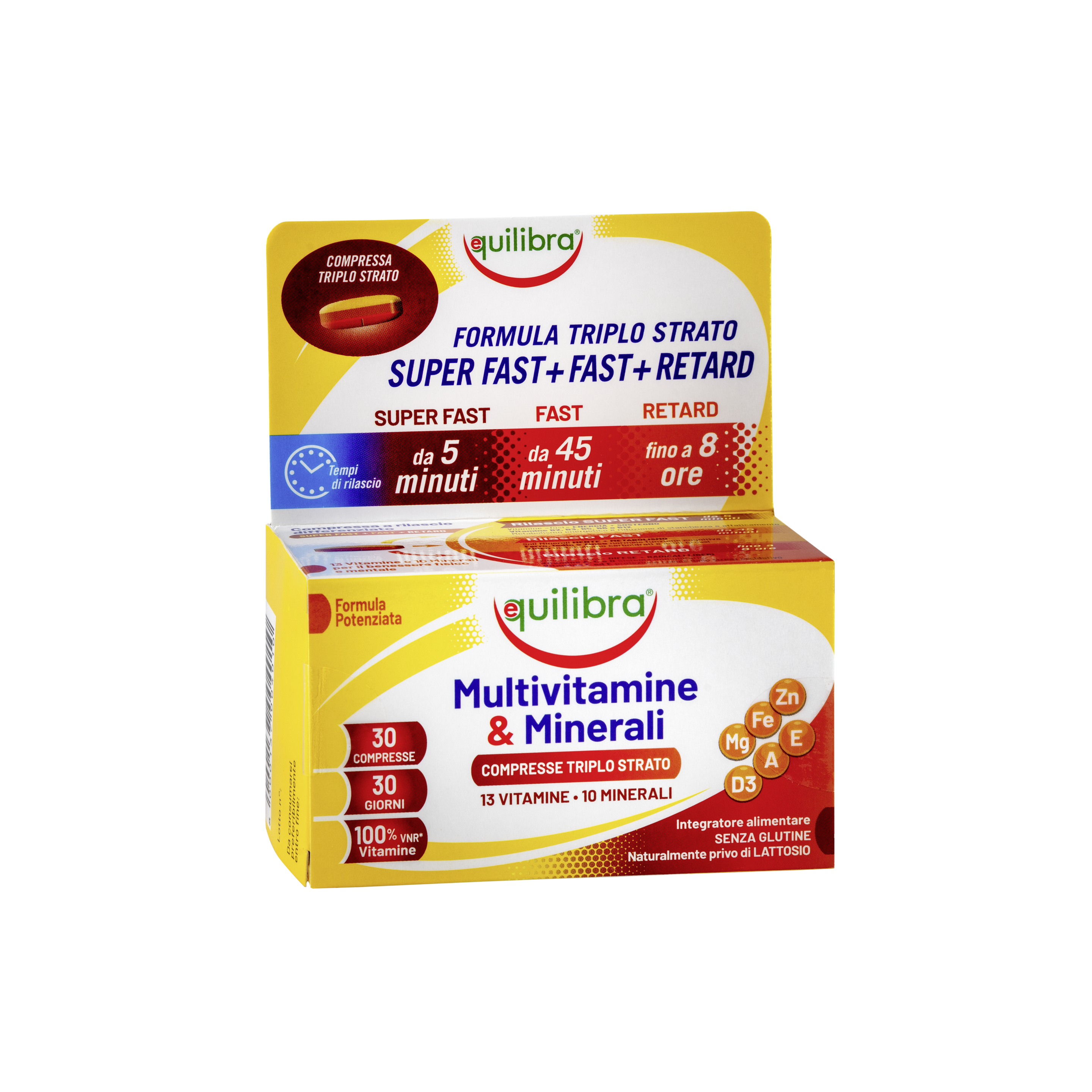 Multivitamine & Minerali 30 cpr triplo strato Equilibra<sup>®</sup>  -  30 compresse - 40