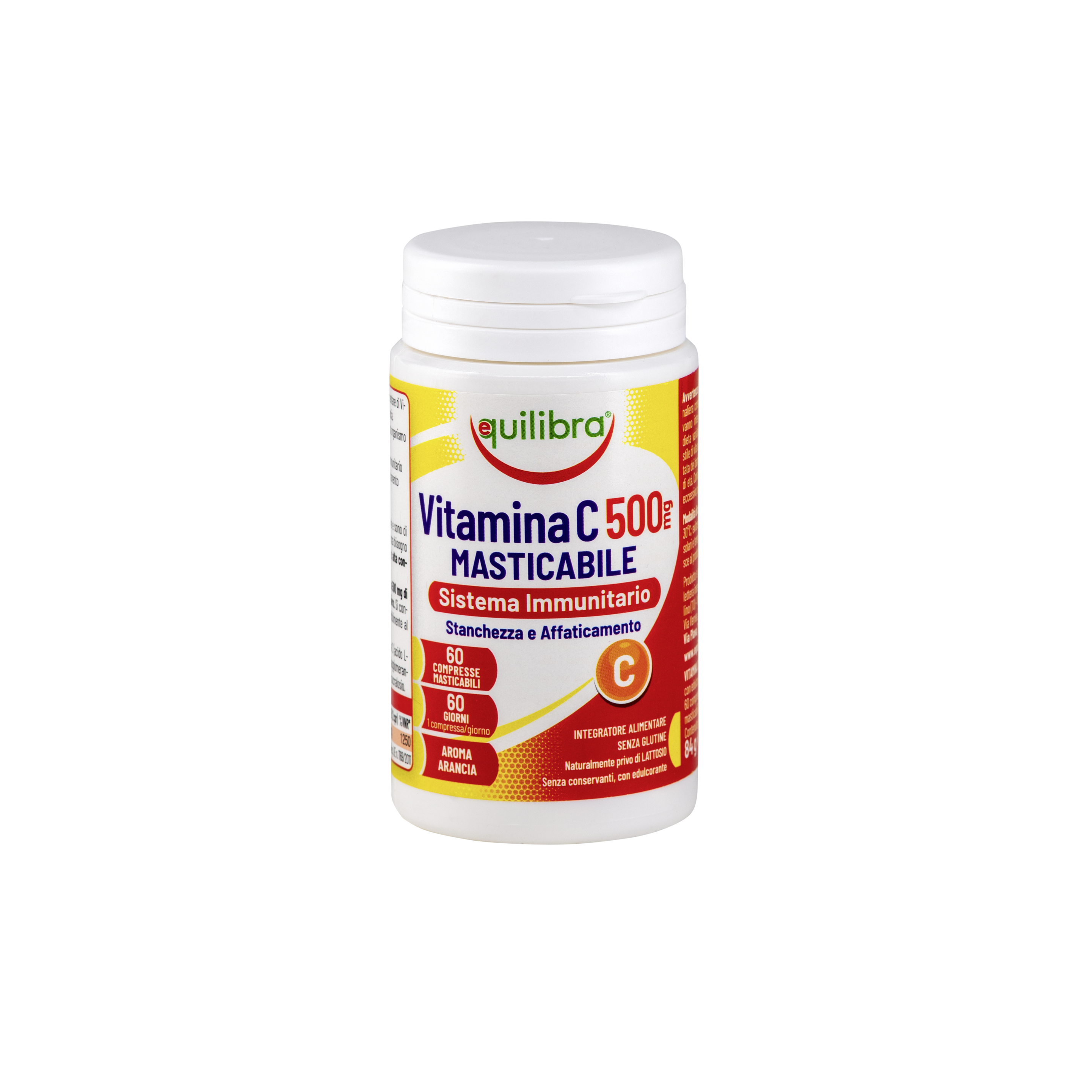 Vitamina c 500 Equilibra<sup>®</sup>  - 60 compresse masticabili - 84 g