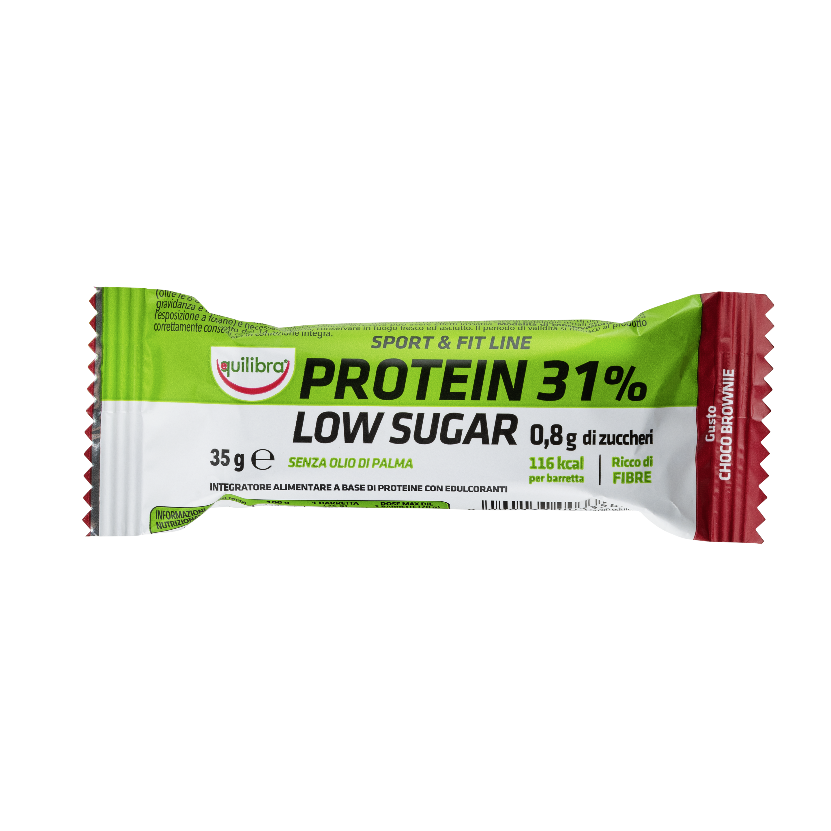 Barretta Protein Low Sugar Choco Brownie Equilibra<sup>®</sup>  - Barretta - 35 g