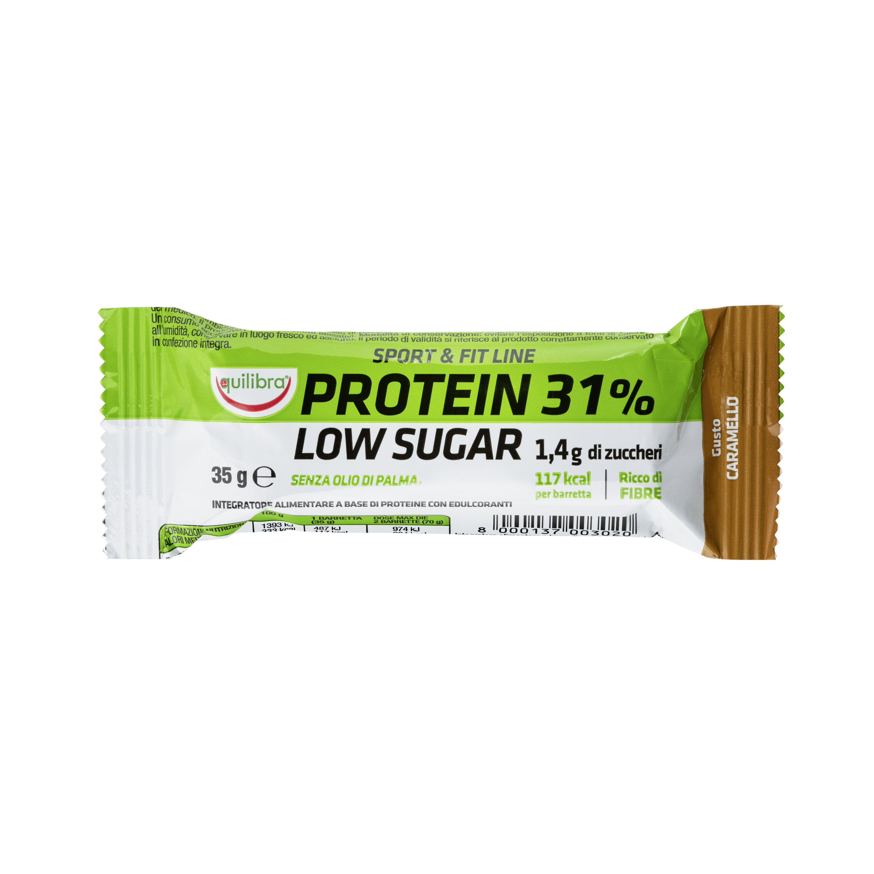 Barretta Protein Low Sugar Caramello Equilibra<sup>®</sup>  - Barretta - 35 g