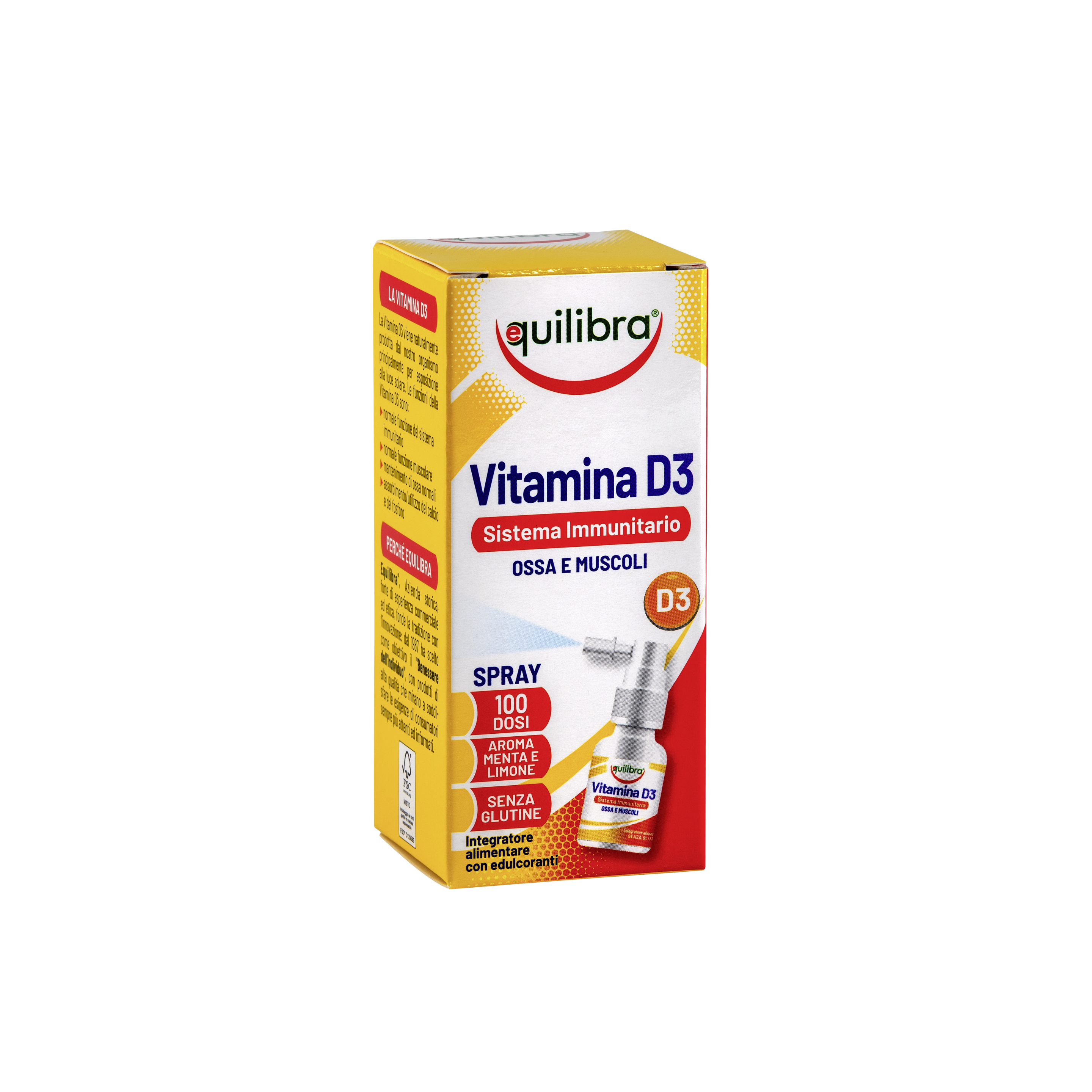 Vitamina D3 Spray Equilibra<sup>®</sup>  - 13 ml - flacone con erogatore