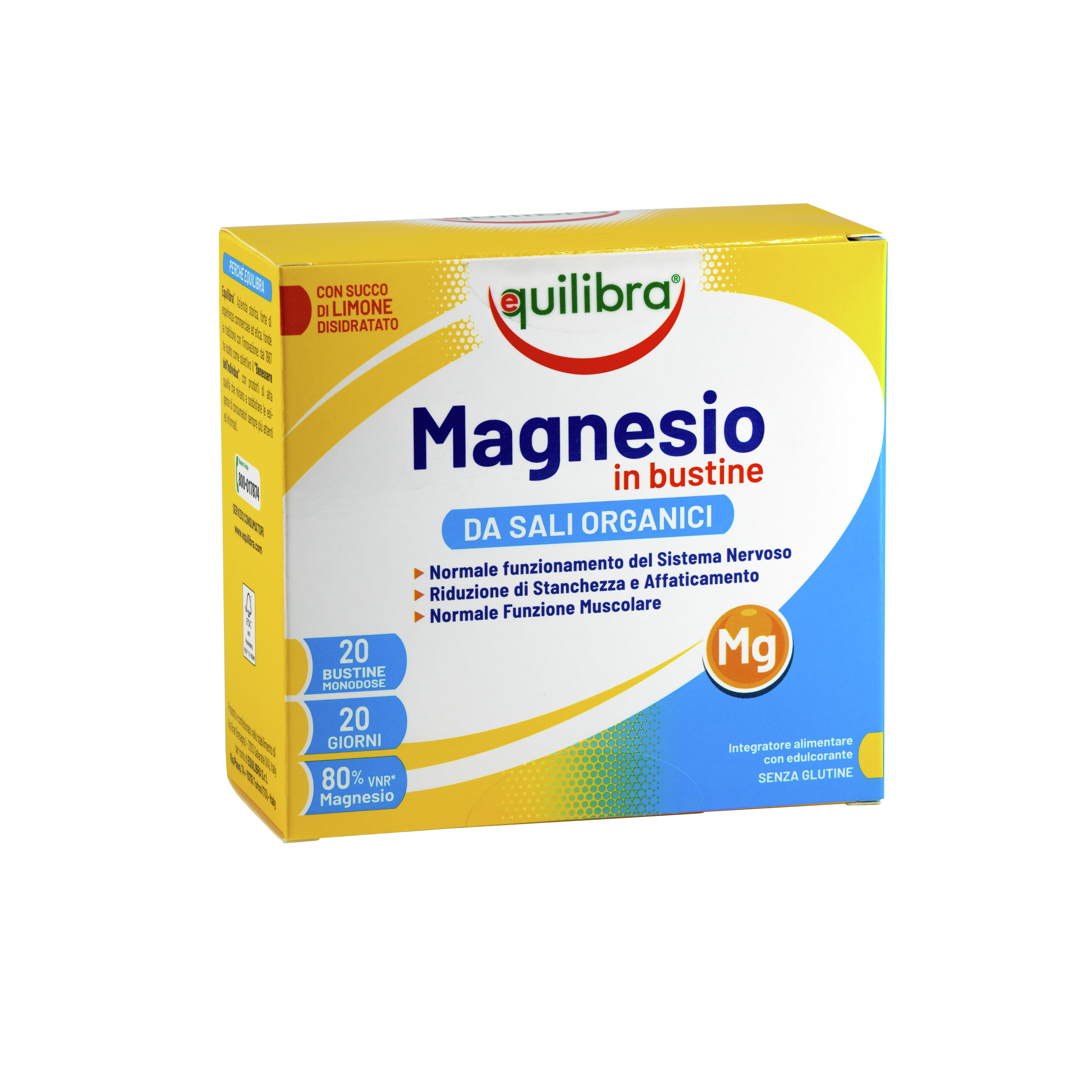 Magnesio In Bustine Equilibra<sup>®</sup>  - 20 bustine monodose - 100 g