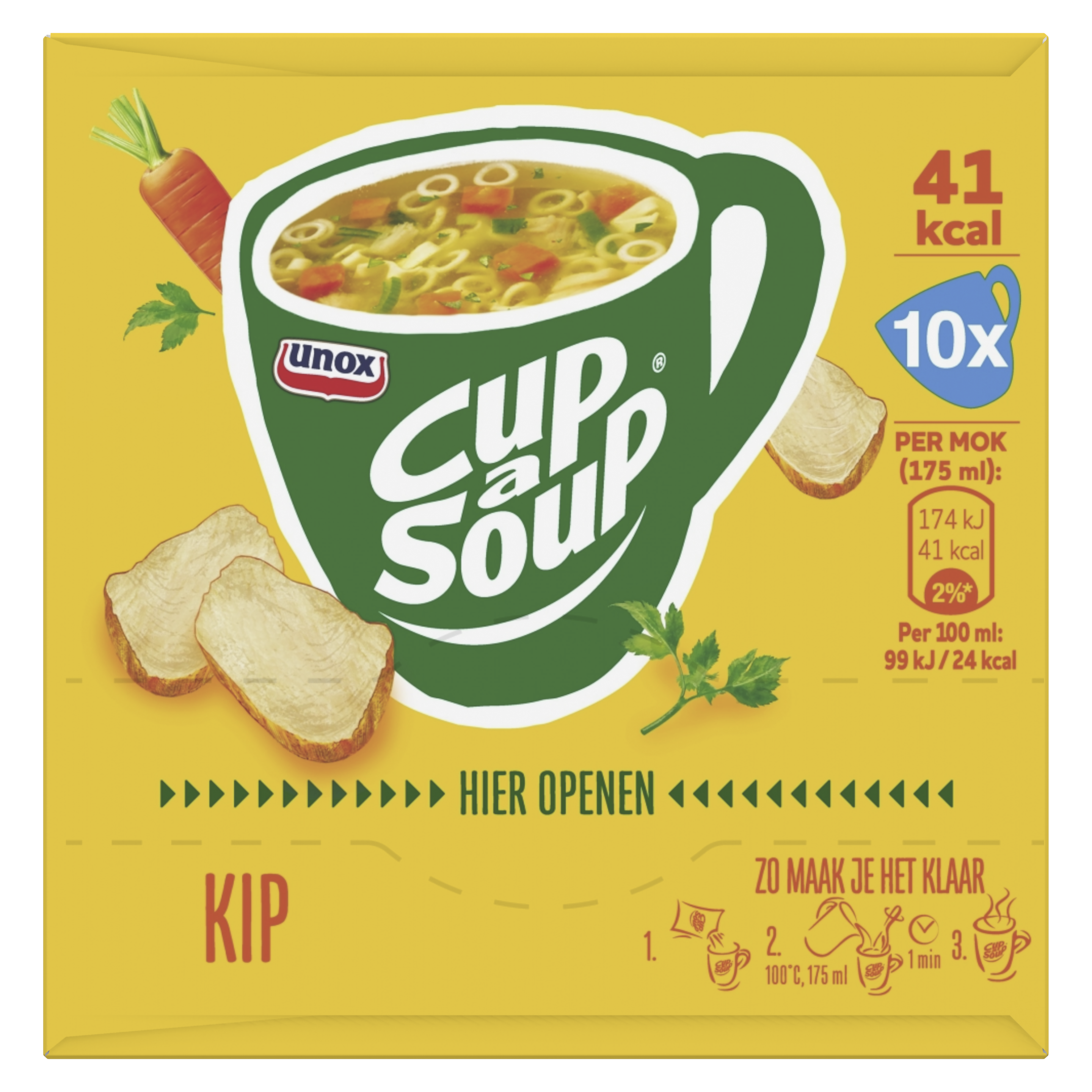Unox  Cup-a-Soup Kip 10 x 175 ml