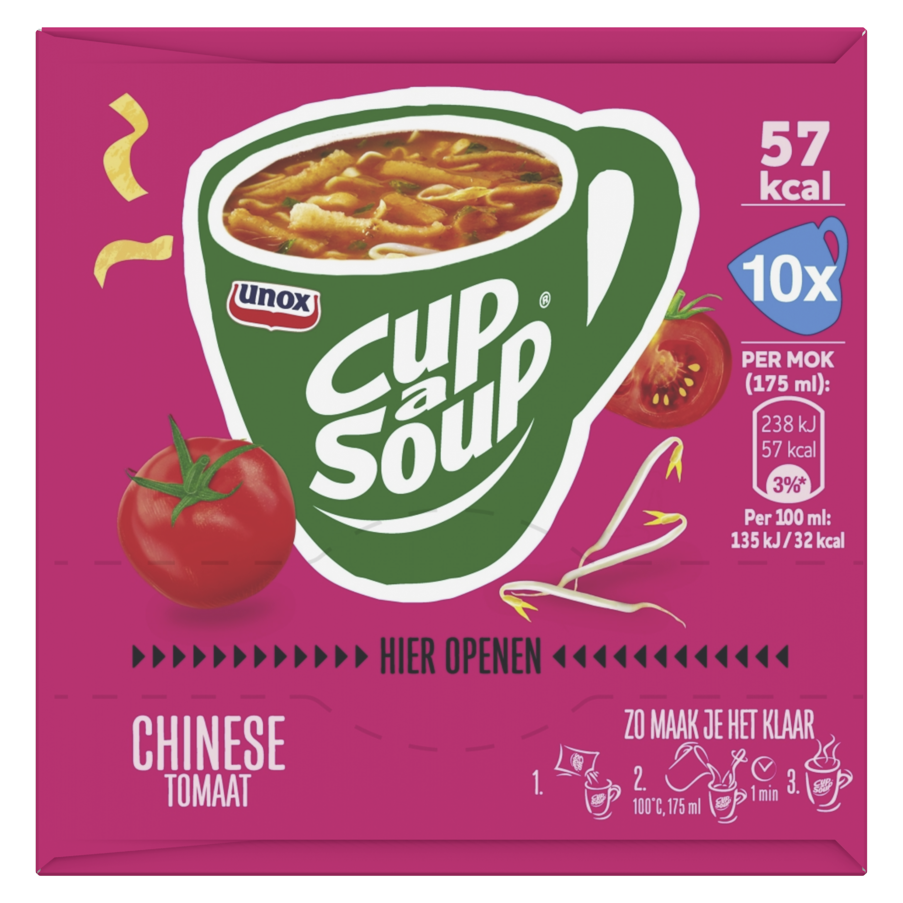 Unox  Cup-a-Soup Chinese Tomaat 10 x 175 ml